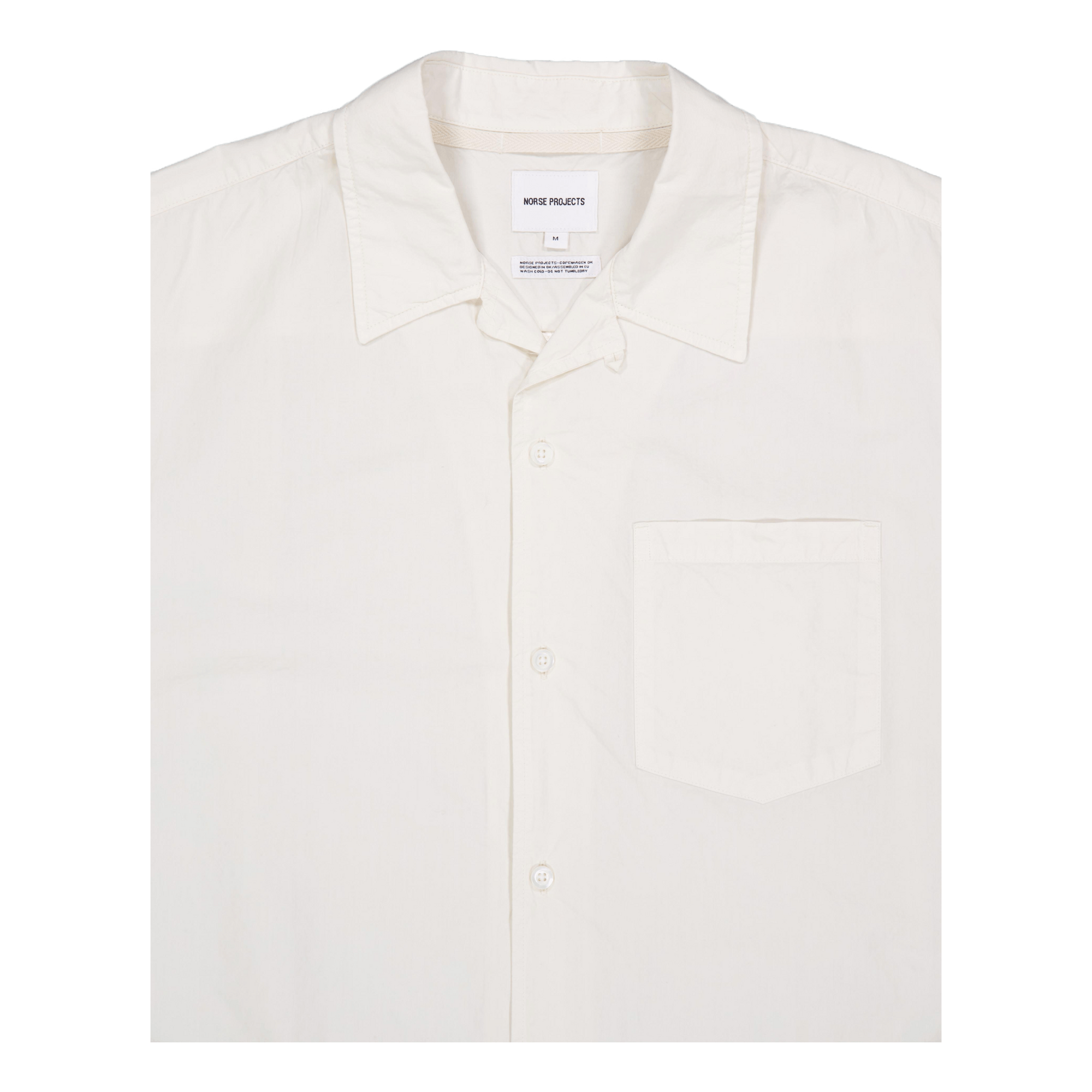Carsten Cotton Tencel Shirt Enamel White