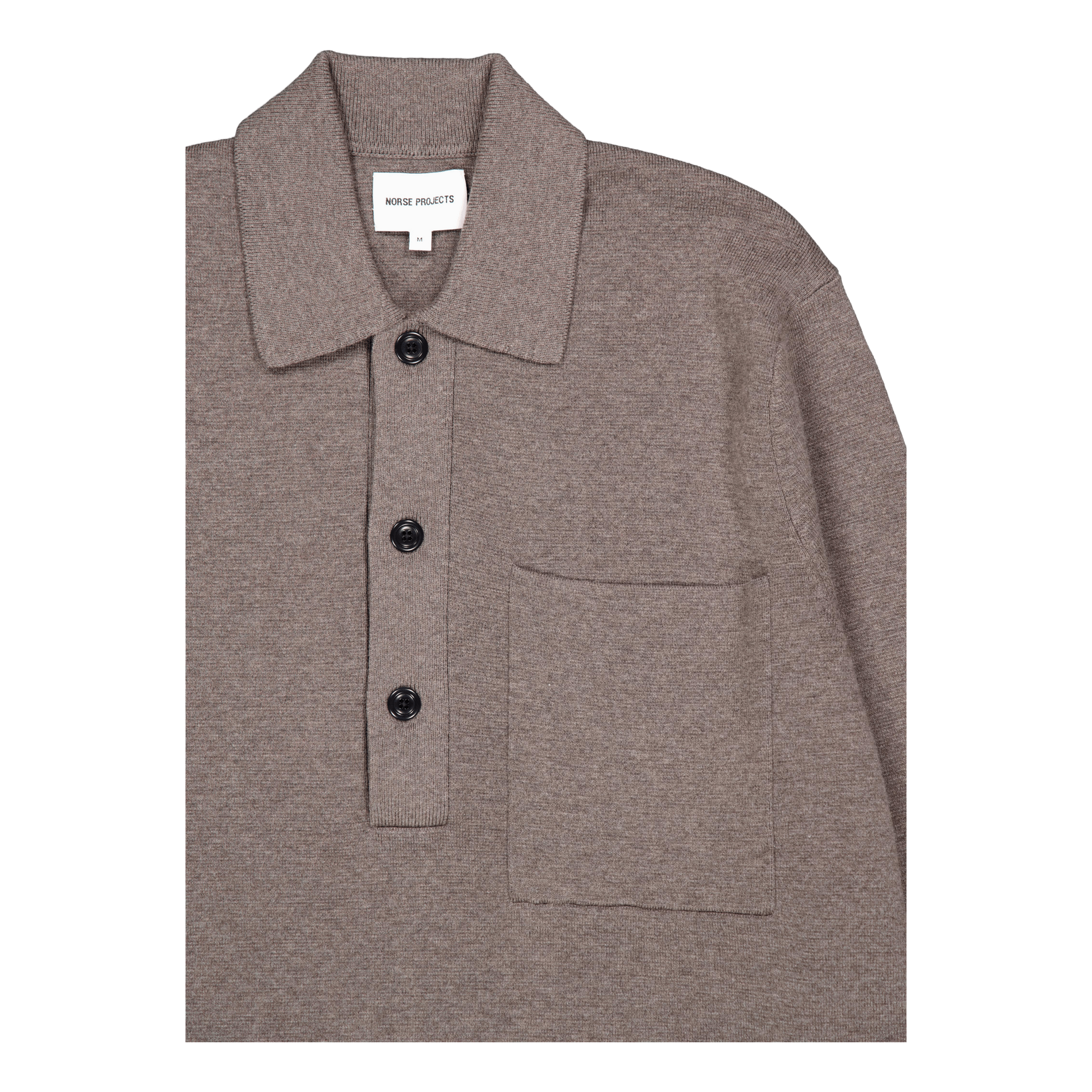 Kian Merino Cotton Milano Polo Warm Grey