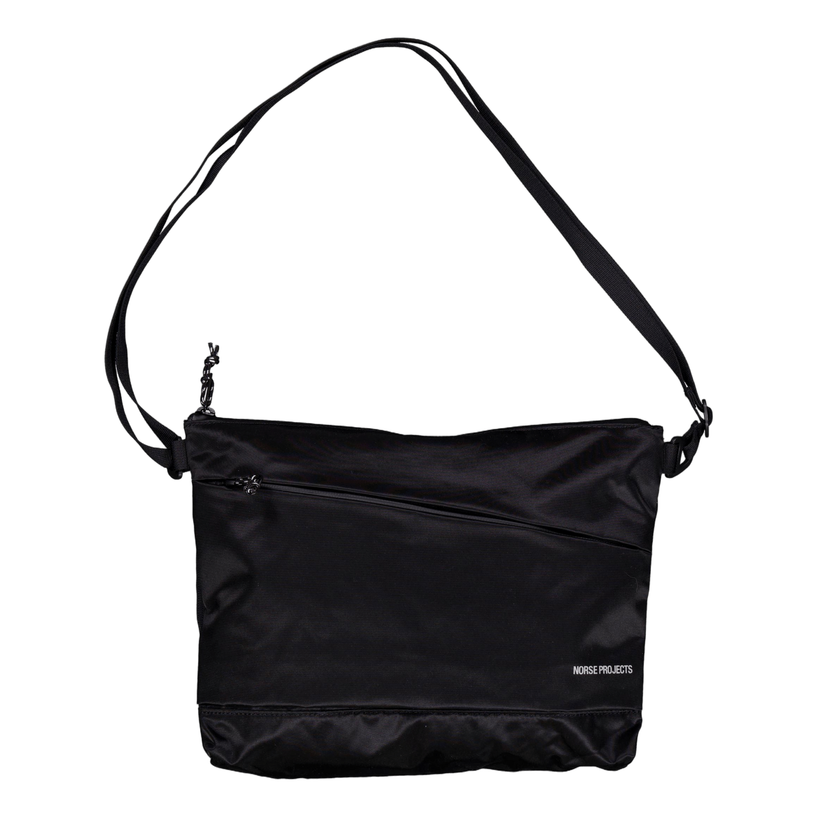 Recycled Nylon Shoulder Bag Black