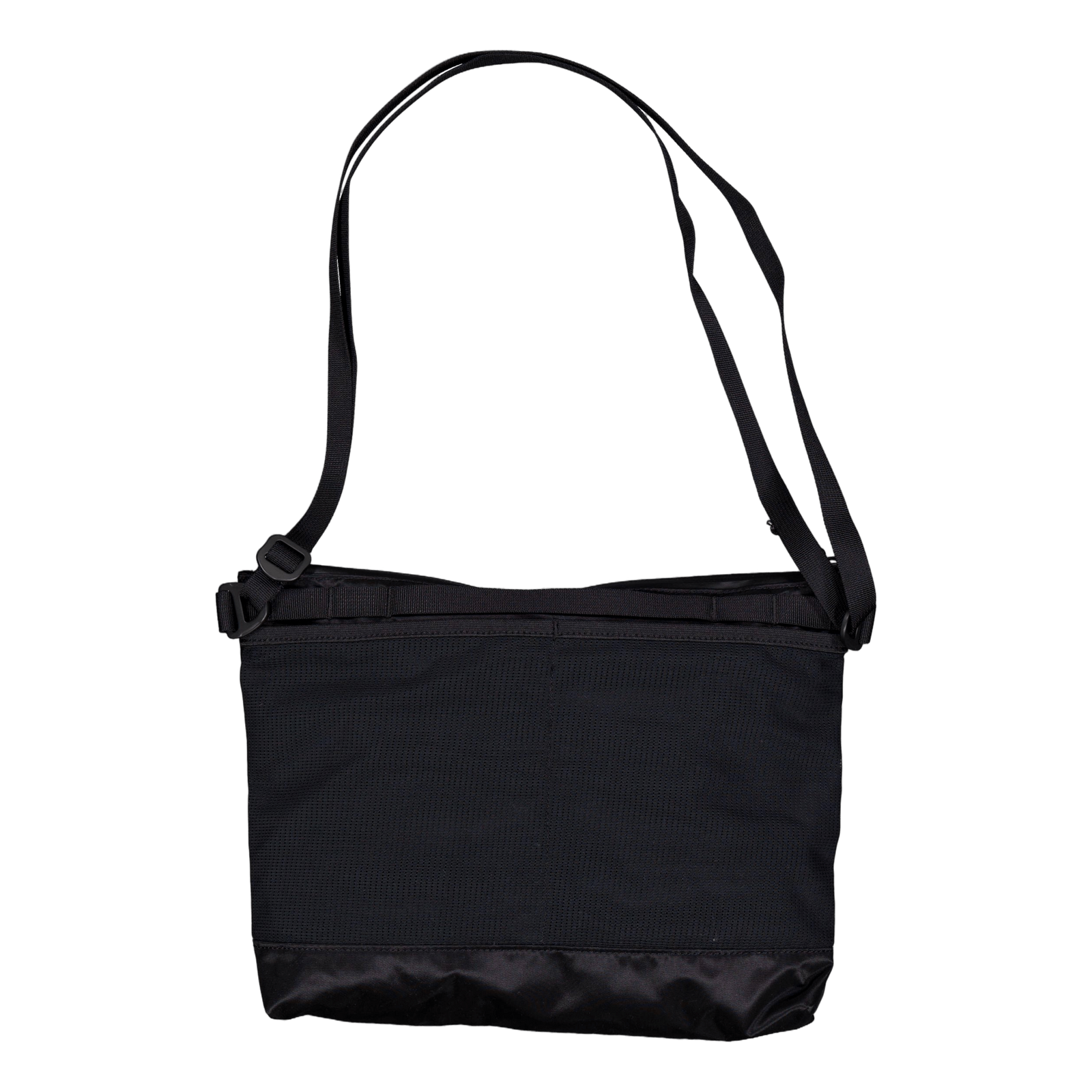 Recycled Nylon Shoulder Bag Black