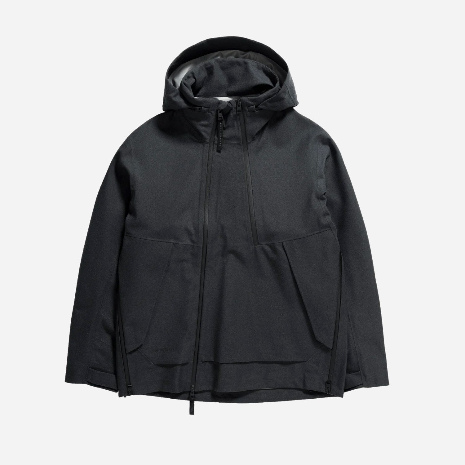 Textured Twill Gore-tex 3l Sta Charcoal Grey