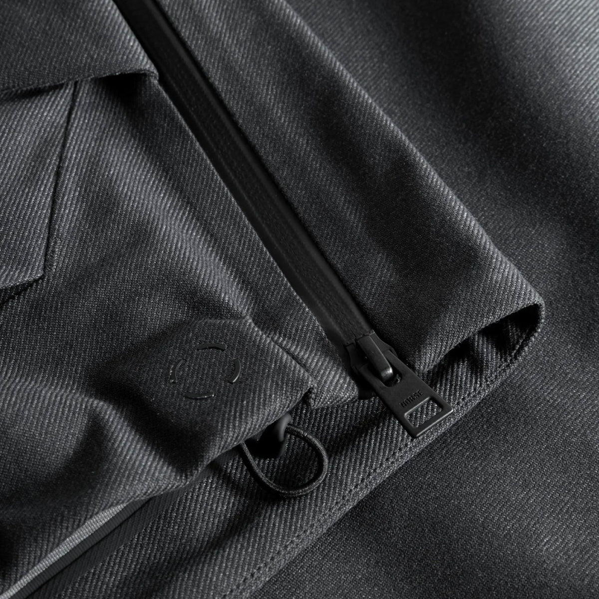 Textured Twill Gore-tex 3l Sta Charcoal Grey