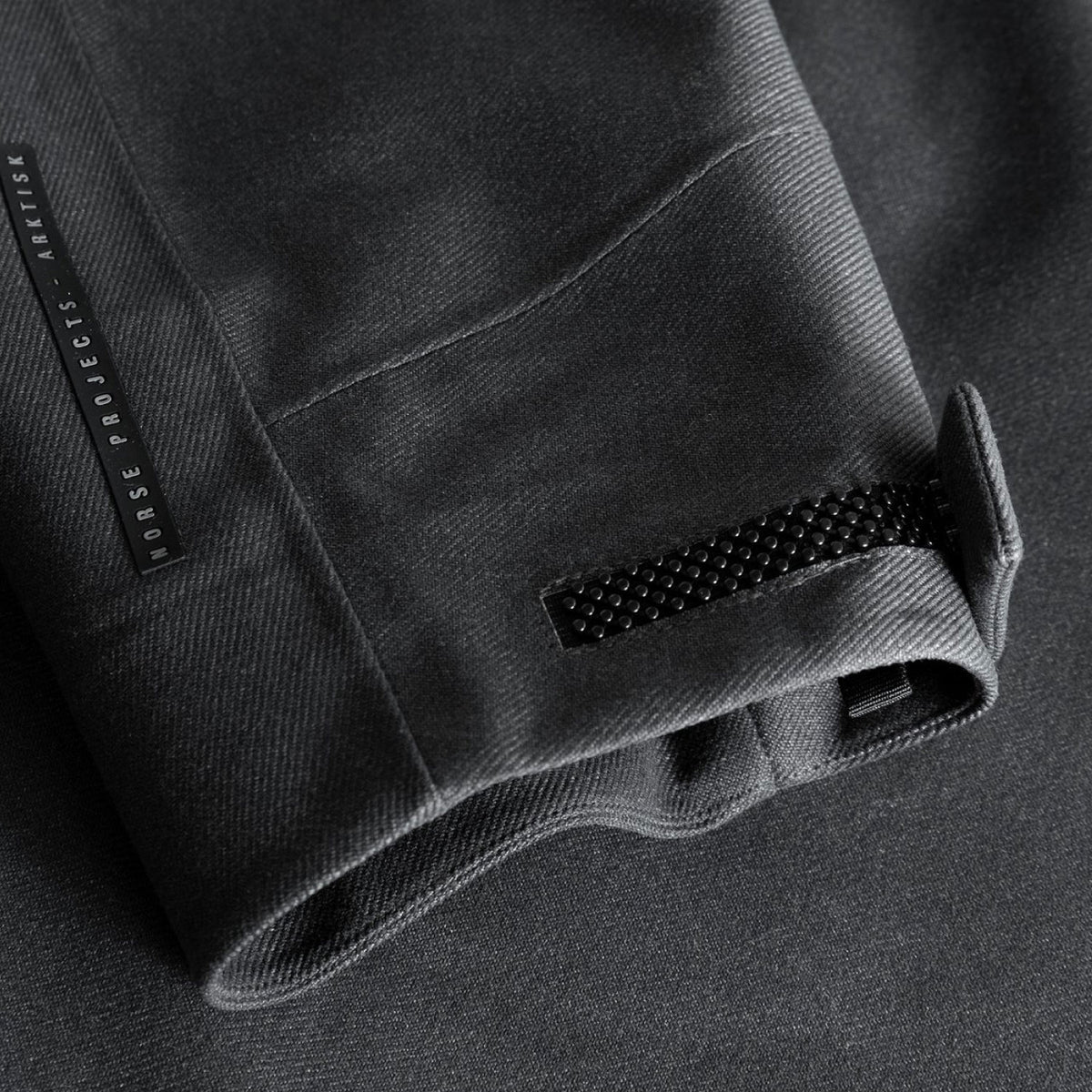 Textured Twill Gore-tex 3l Sta Charcoal Grey