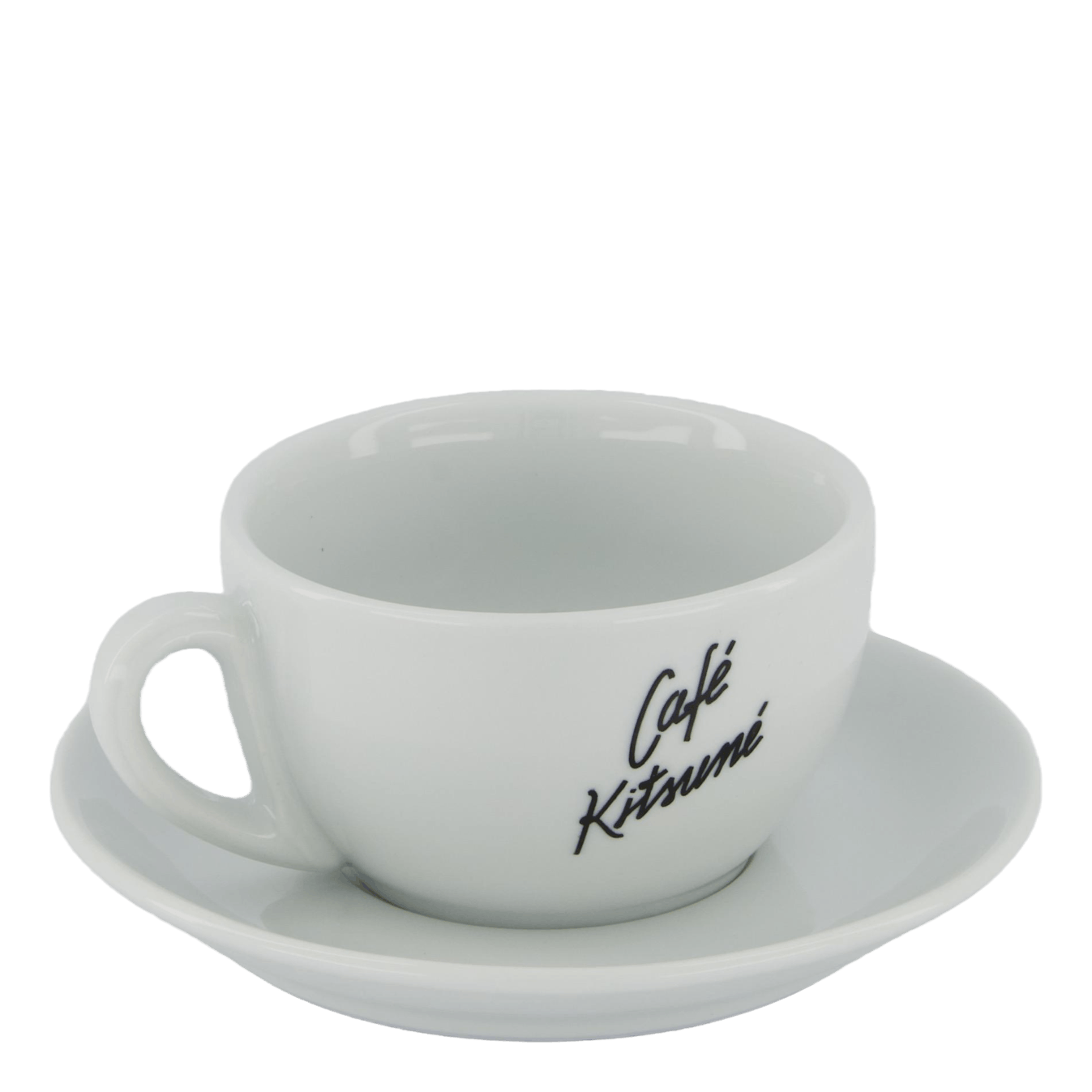 Cup & Saucer Ceramic Size L White