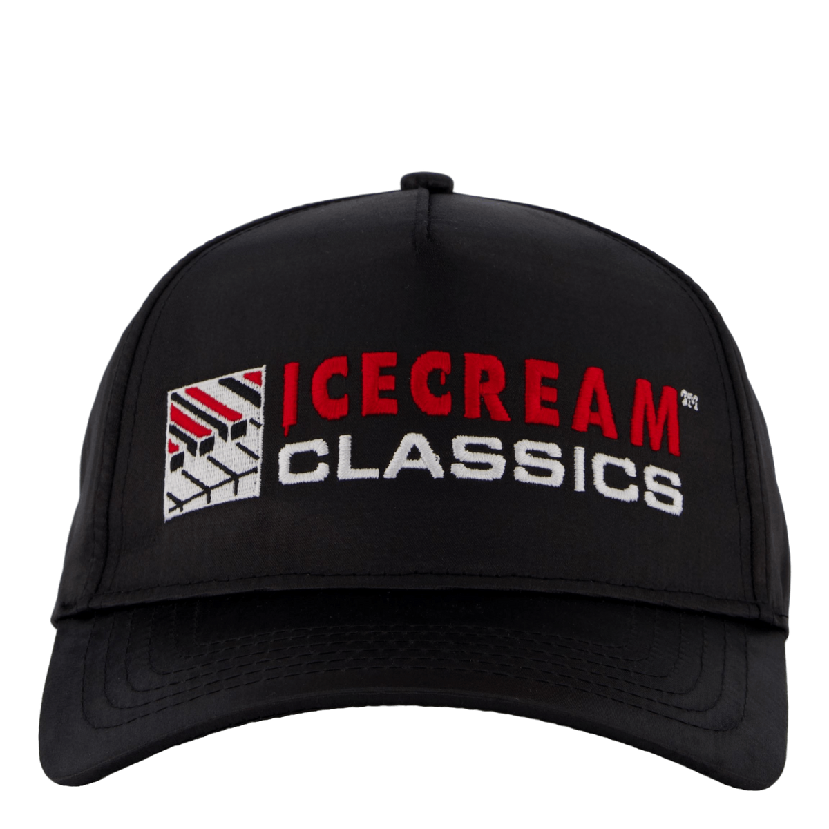 Piano Satin Trucker Black