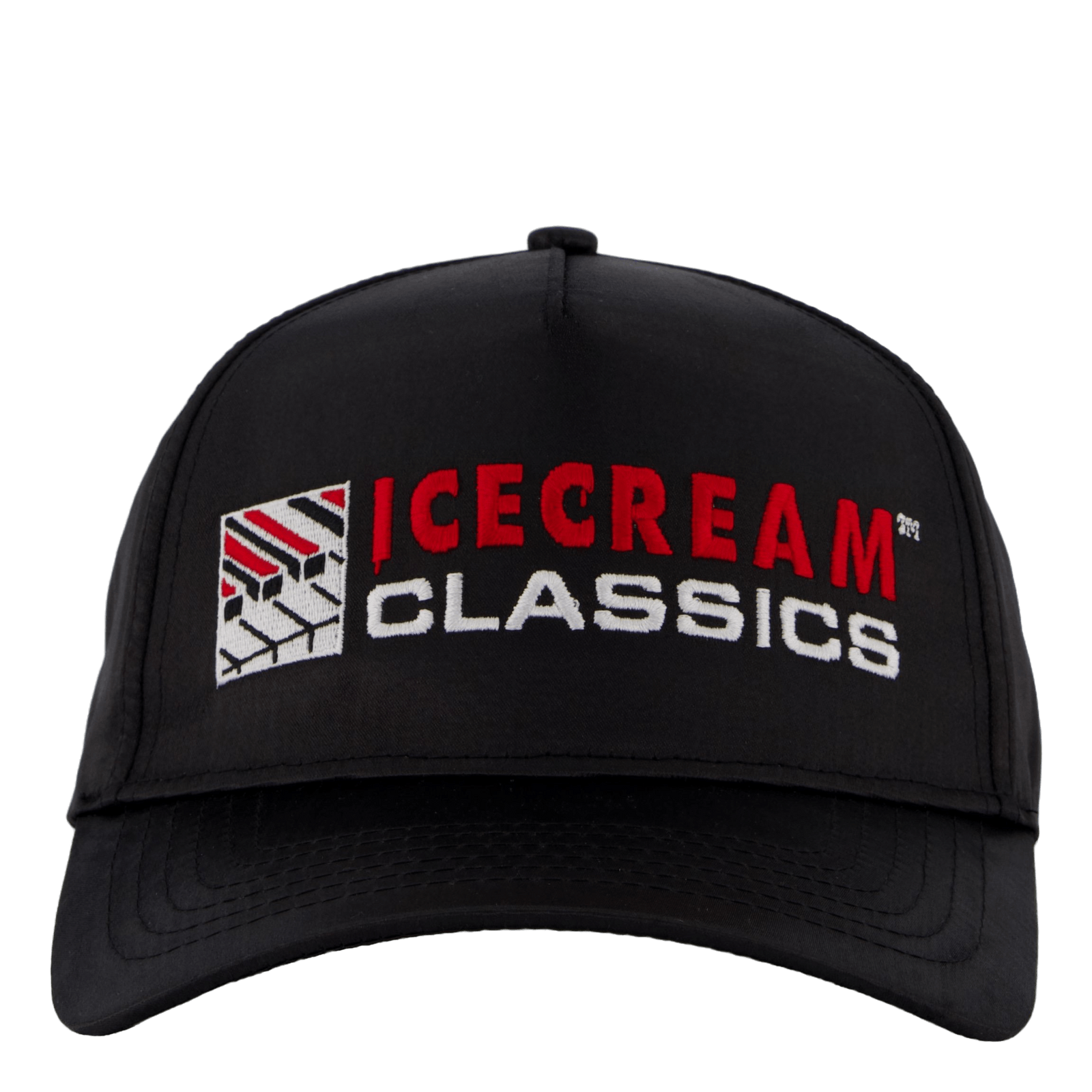 Piano Satin Trucker Black