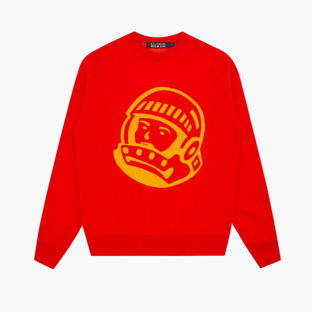 Astro Knitted Jumper Red