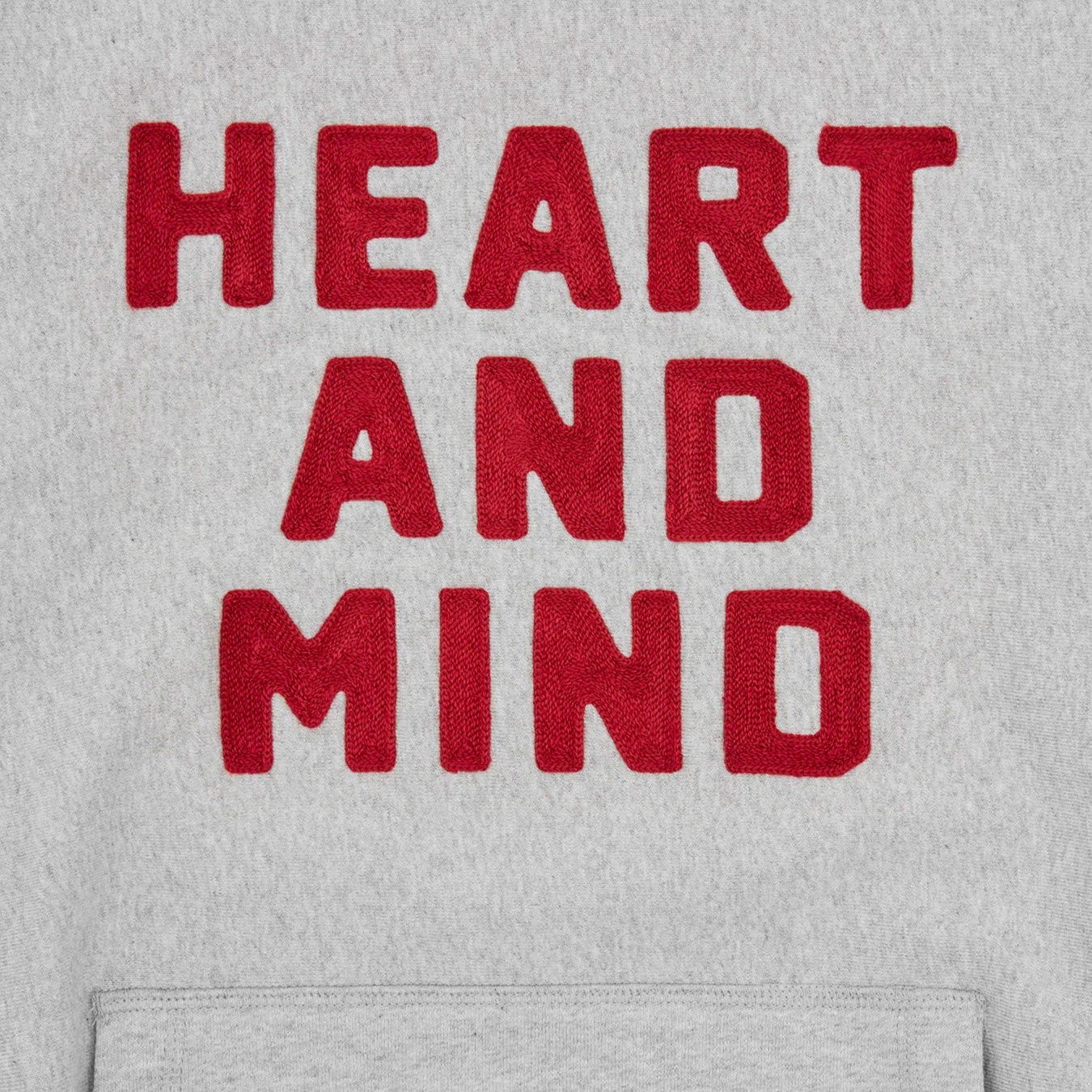 Heart And Mind Popover Hood Heather Grey