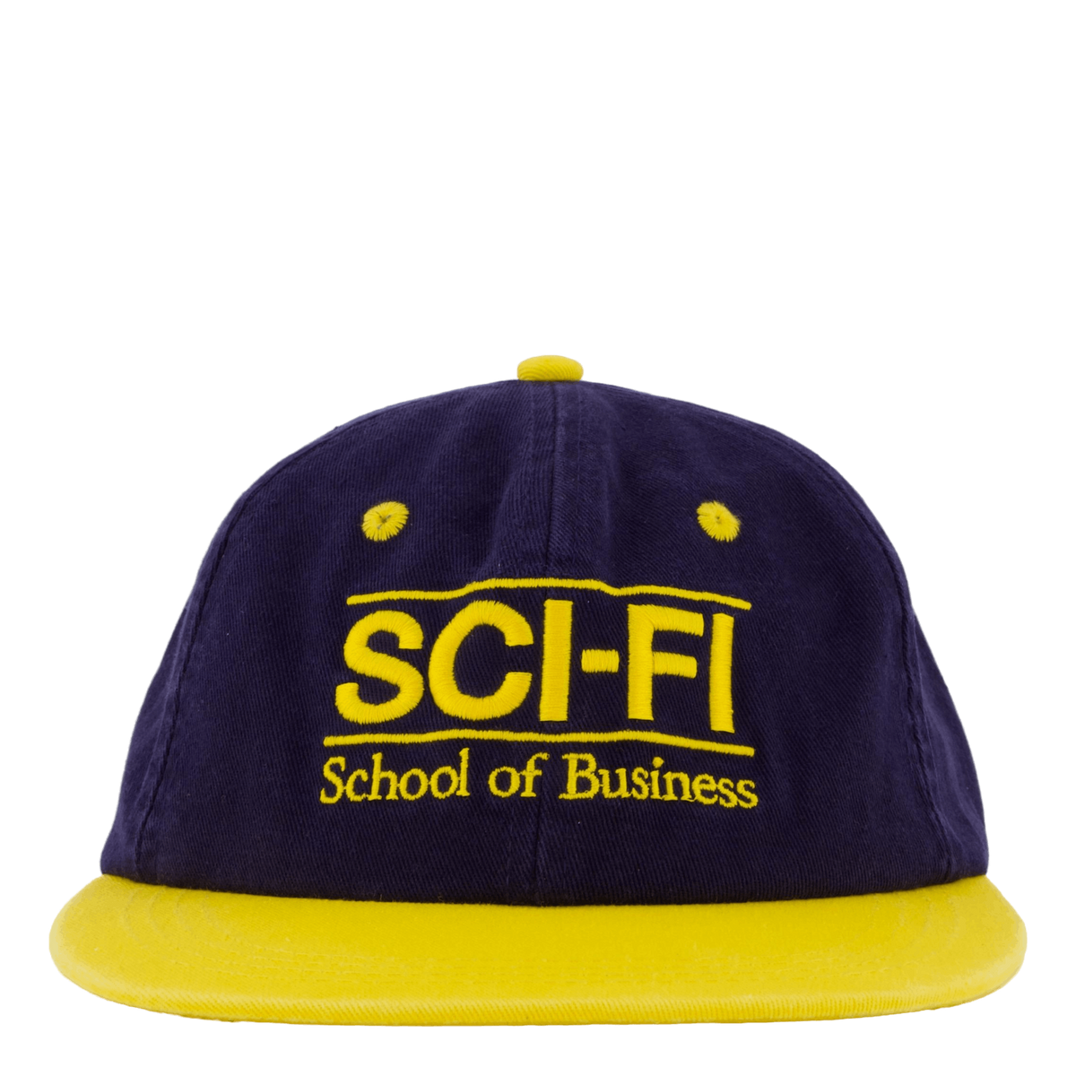 School Of Business Hat Navy/yellow