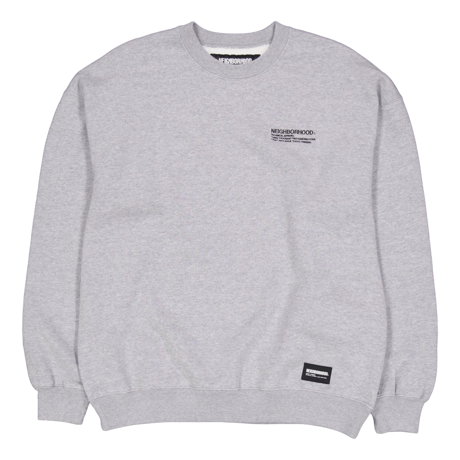 Plain Sweat Shirt Ls Gray