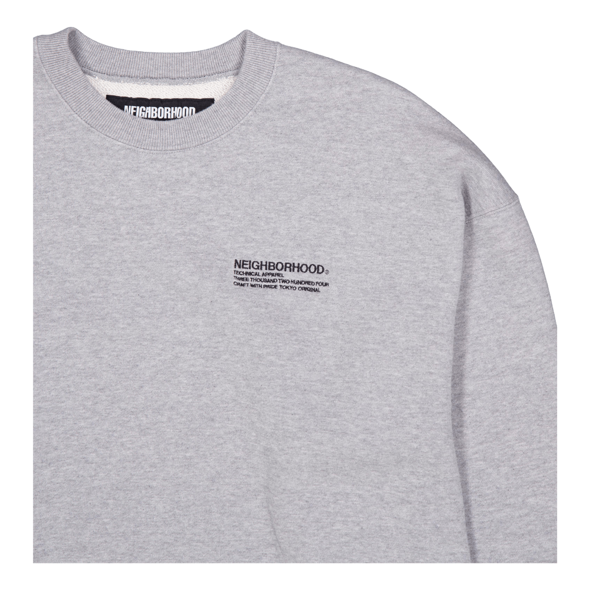 Plain Sweat Shirt Ls Gray