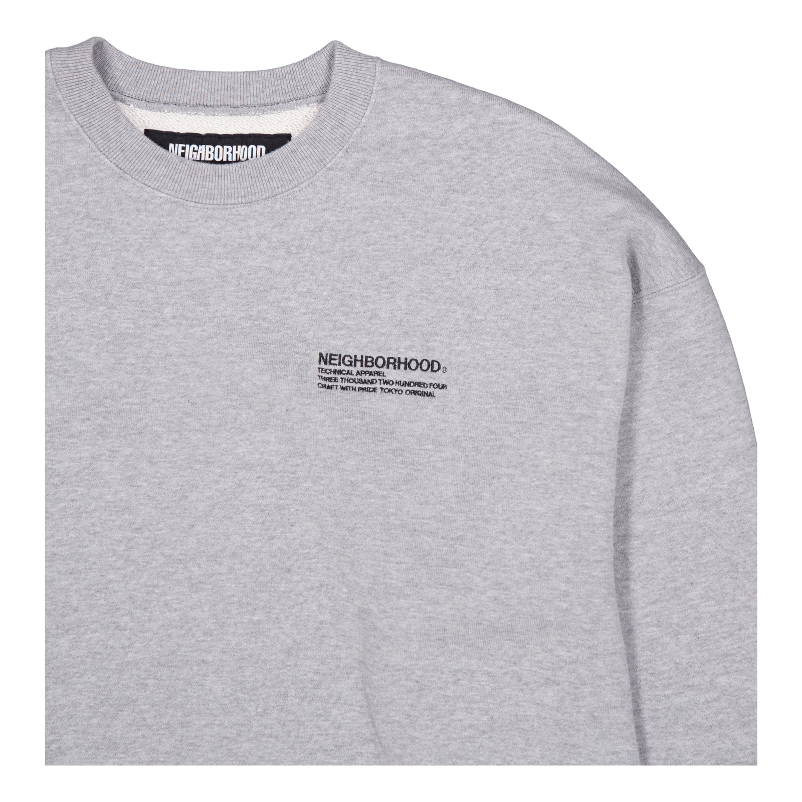 Plain Sweat Shirt Ls Gray