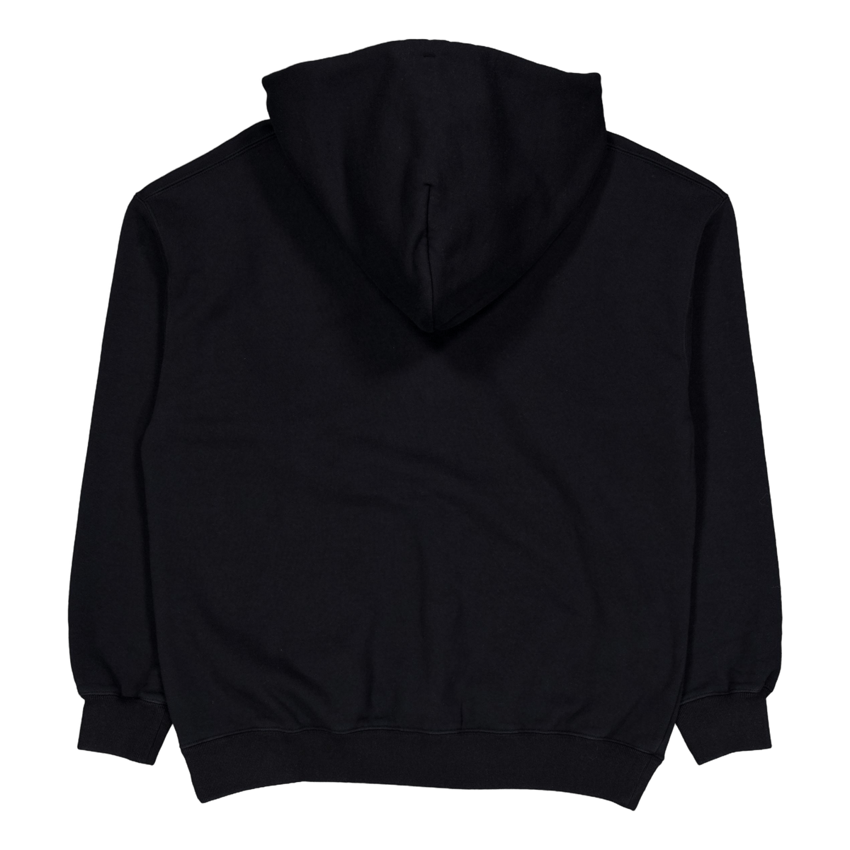 Plain Sweat Parka Ls Black