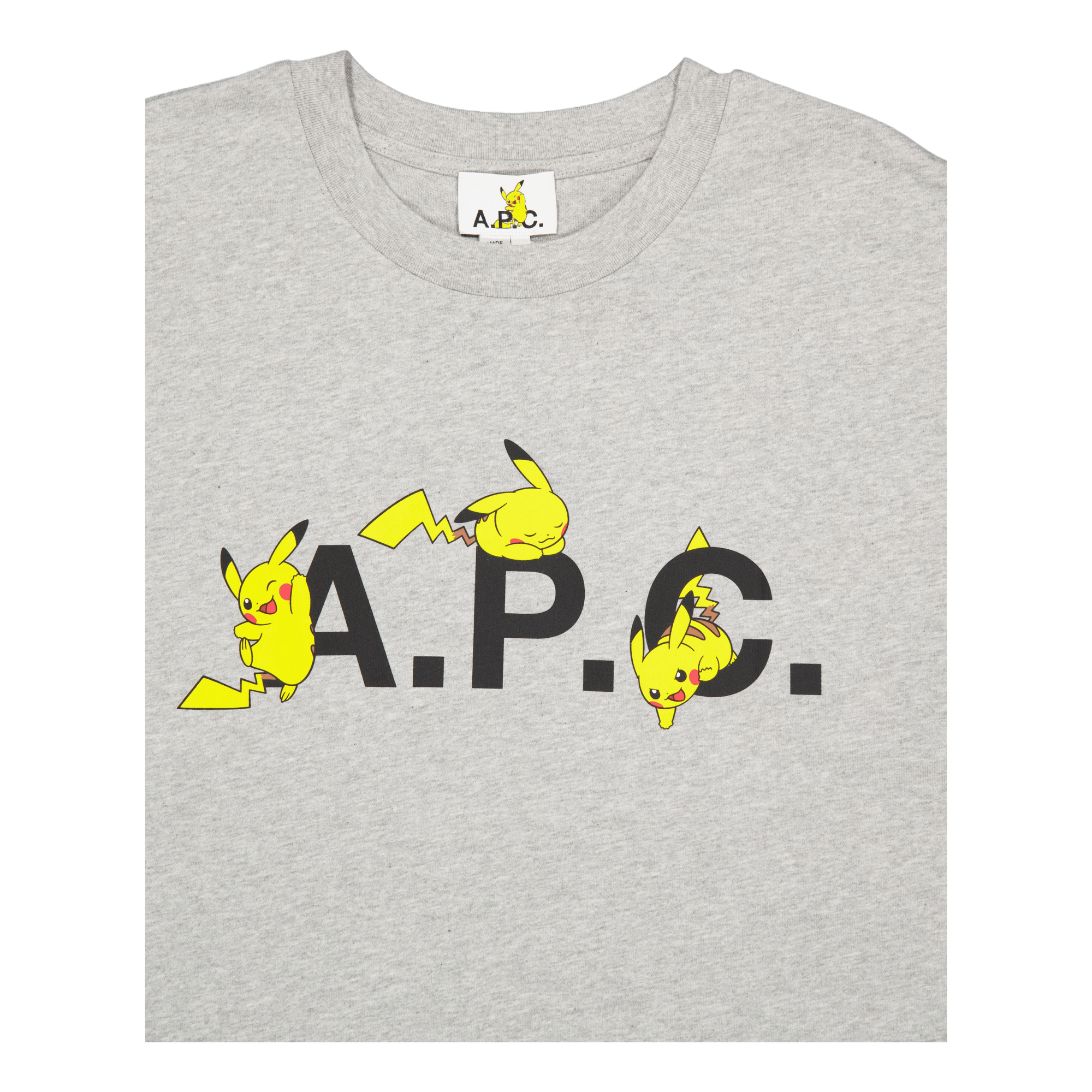 T-shirt Pokémon Pikachu H Plb - Gris Clair Chine