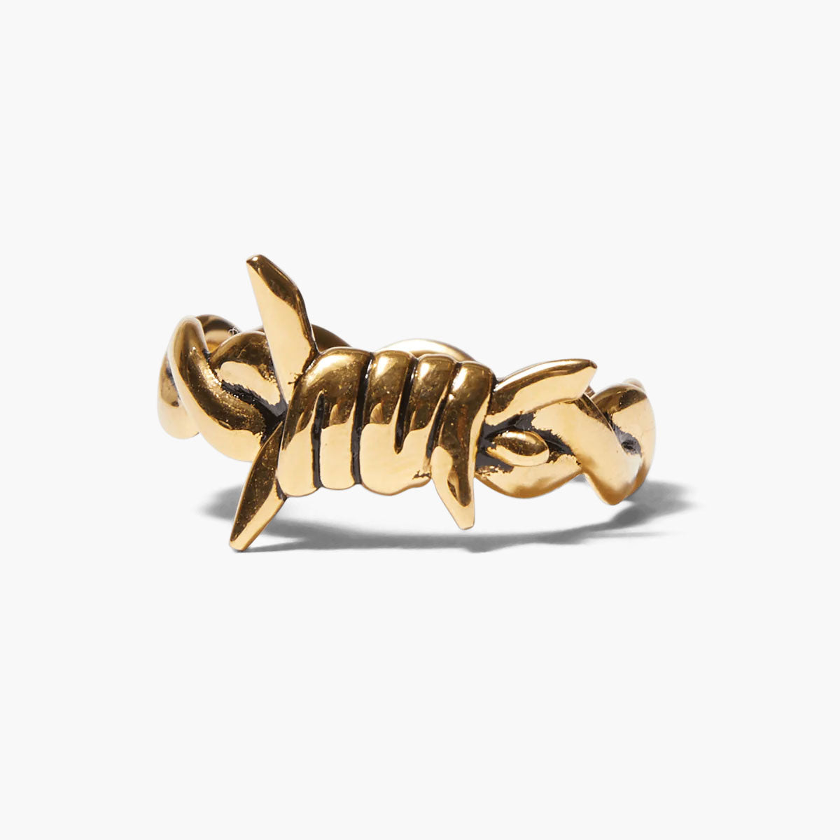Barbed Wire Ring Gold