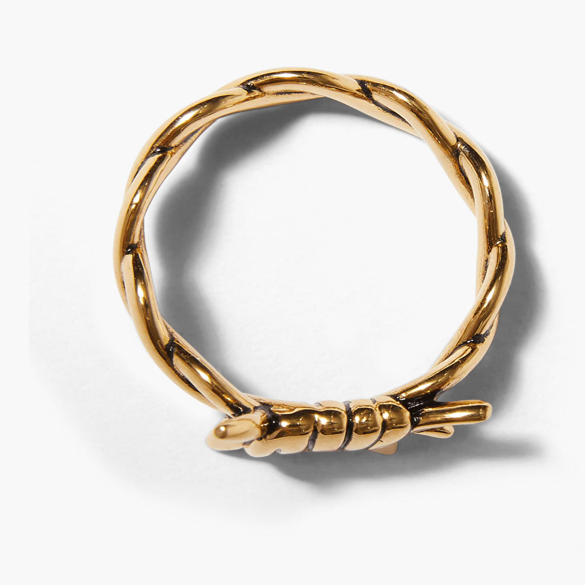 Barbed Wire Ring Gold