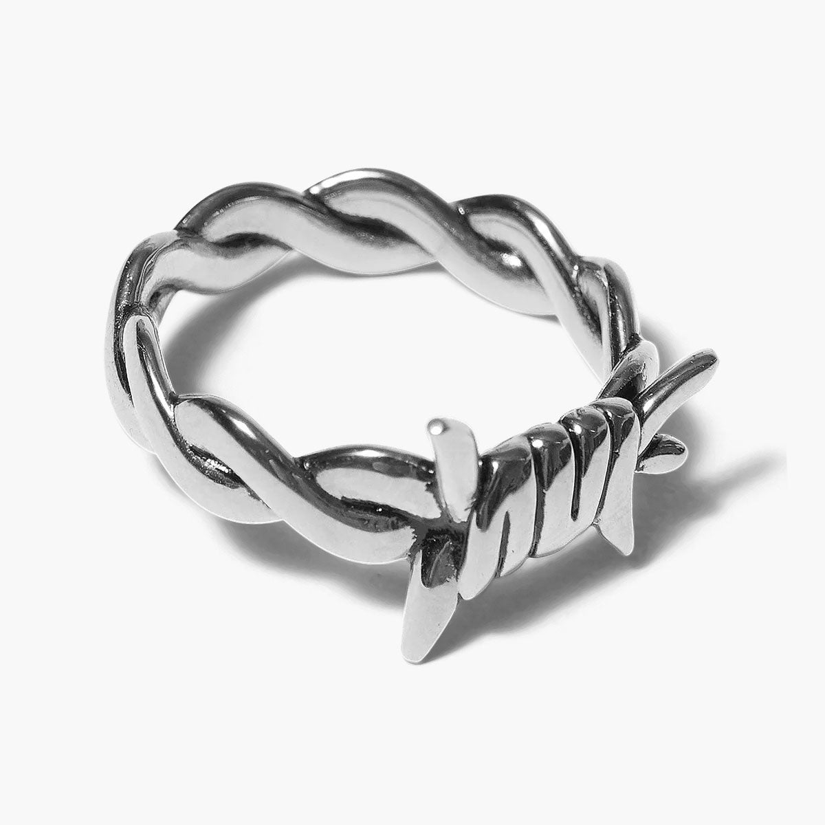 Barbed Wire Ring Silver
