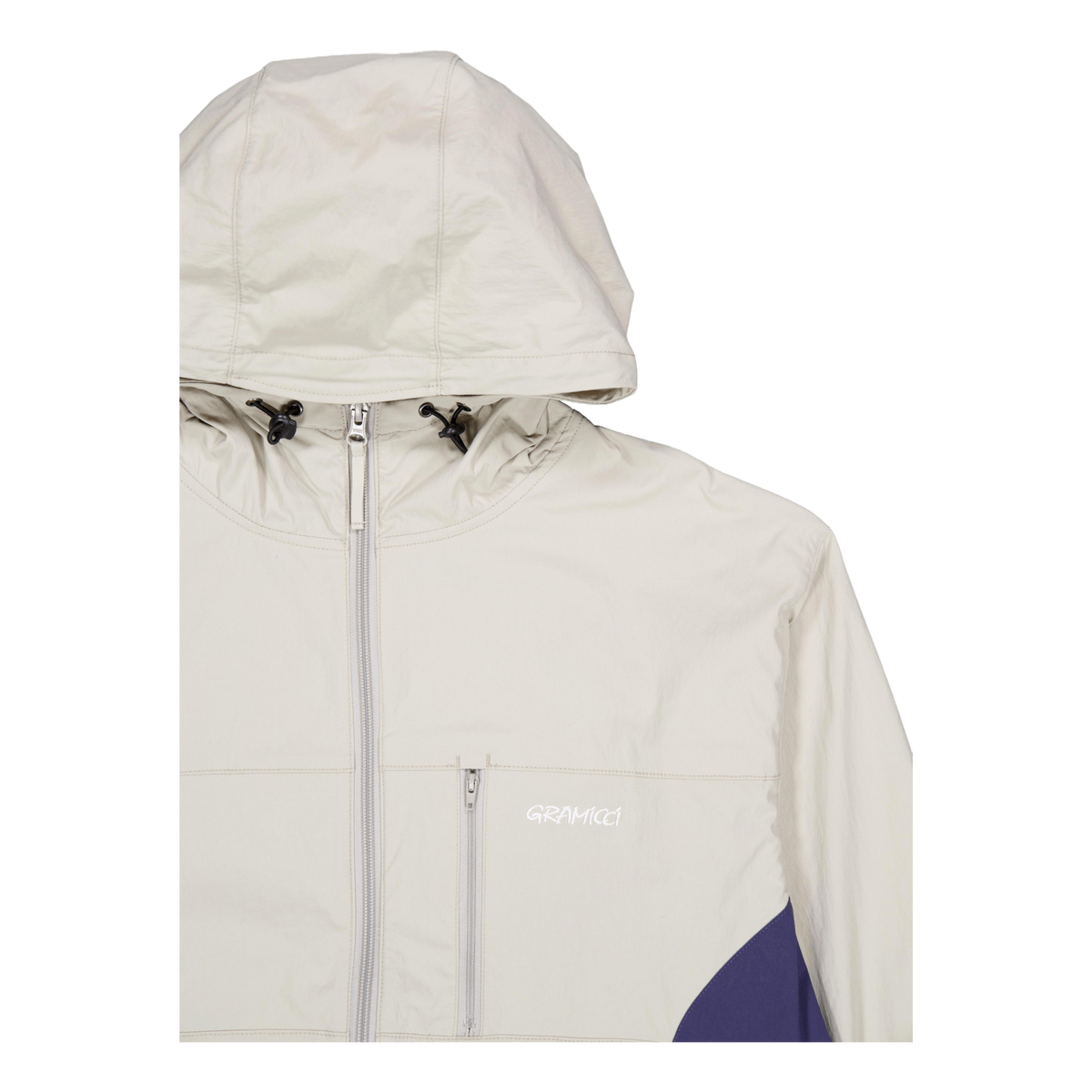 Softshell Nylon Hooded Jacket Stone Grey