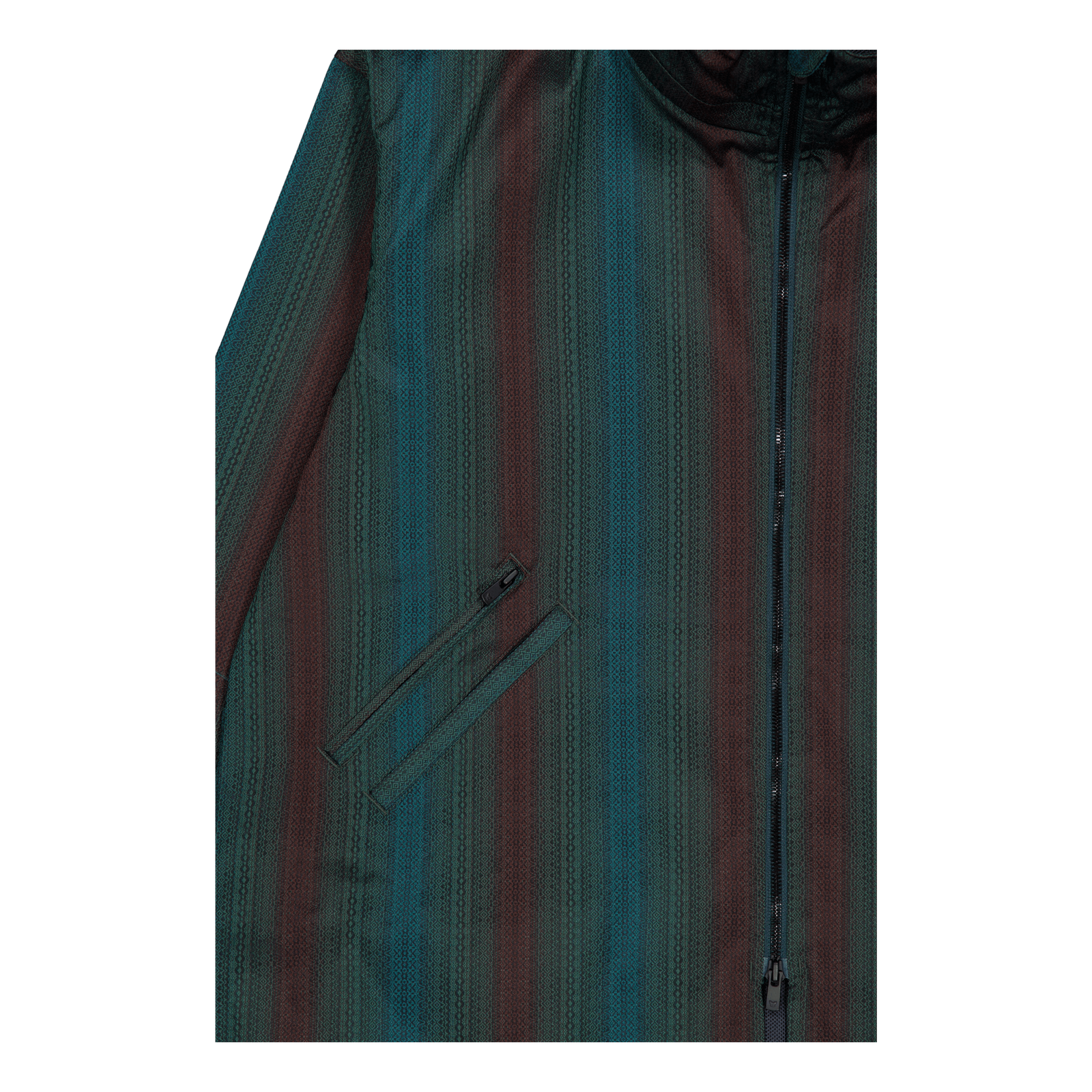 Needles Hooded Sur Coat - Poly B-green/brown