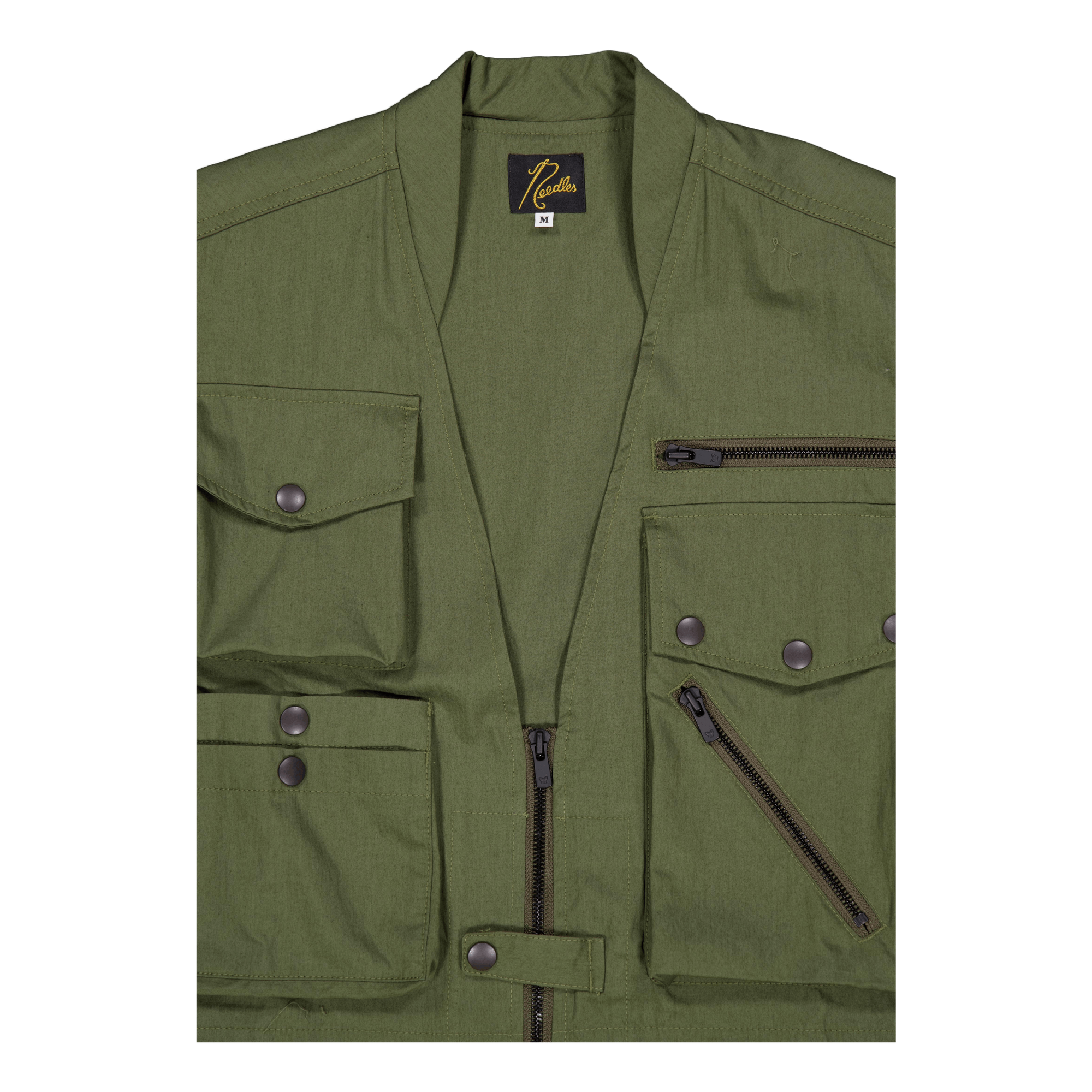 Needles Field Vest - C/n Oxfor A-olive