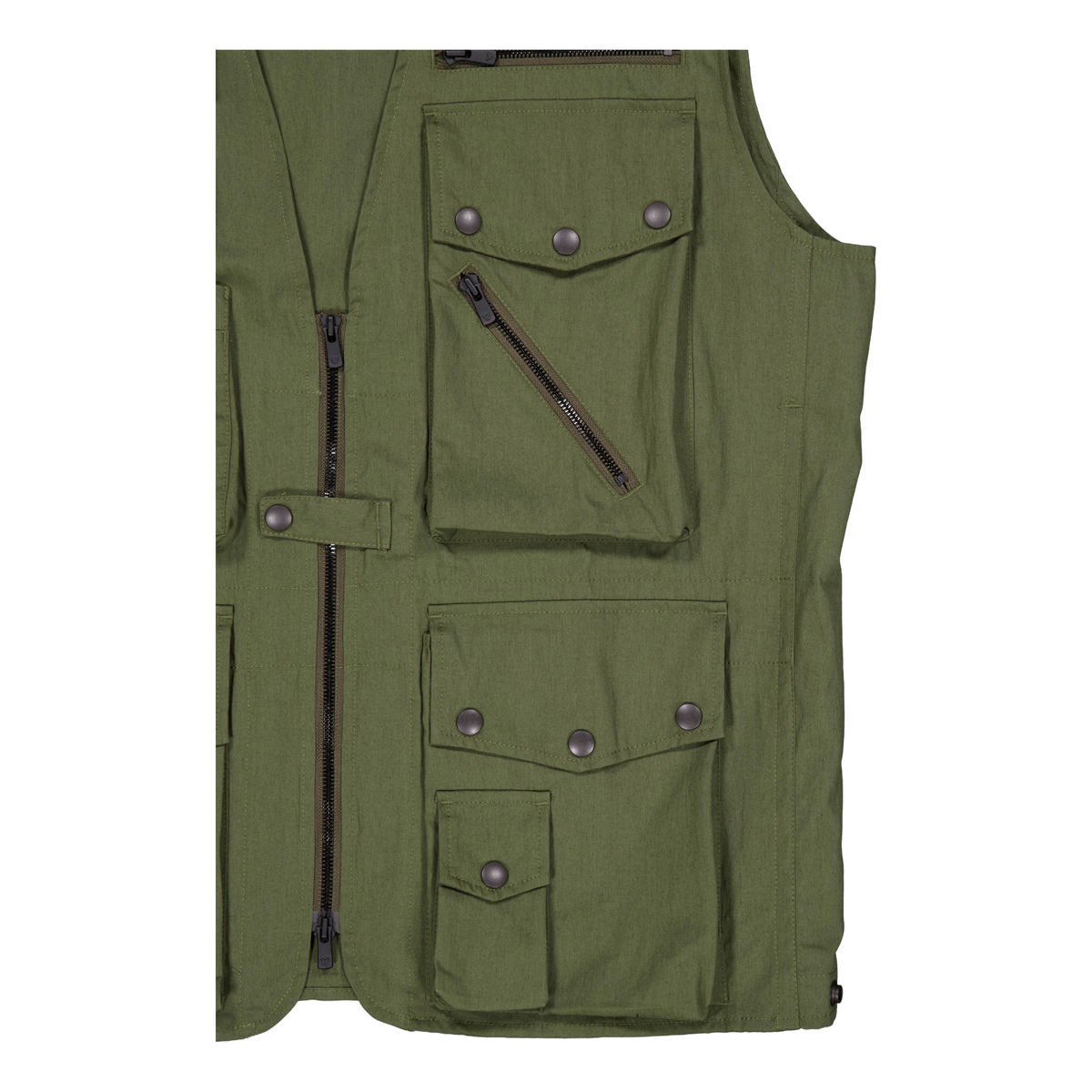 Needles Field Vest - C/n Oxfor A-olive