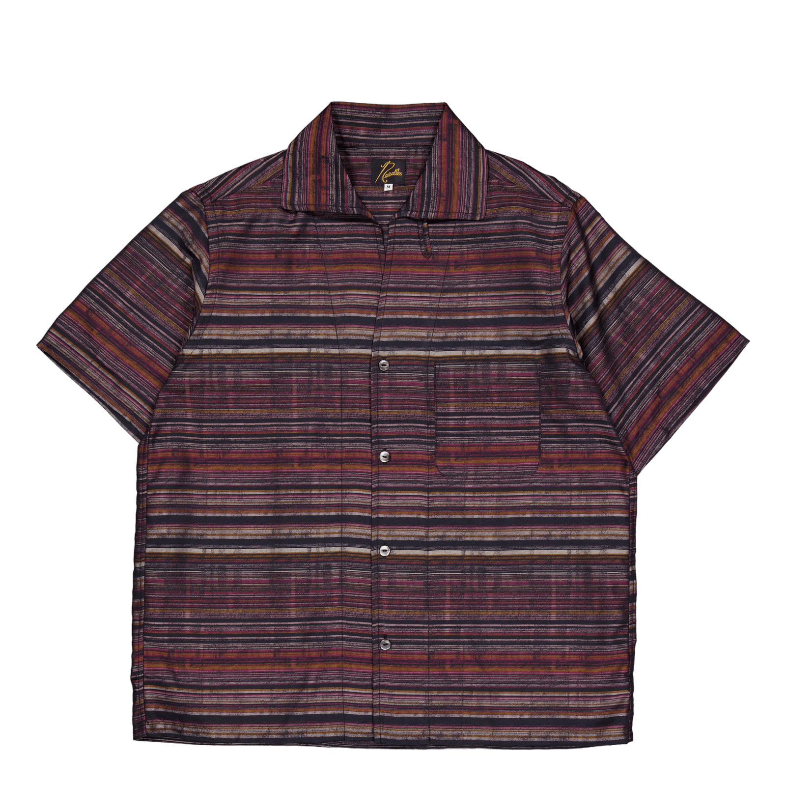 Needles S/s Italian Collar Shi Black/pink