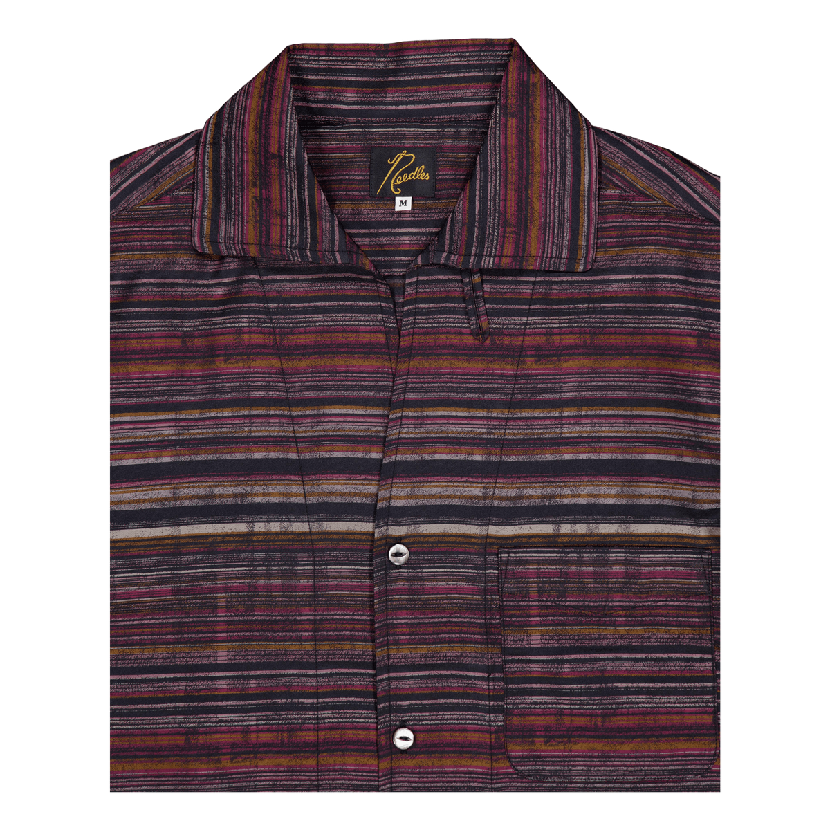 Needles S/s Italian Collar Shi Black/pink