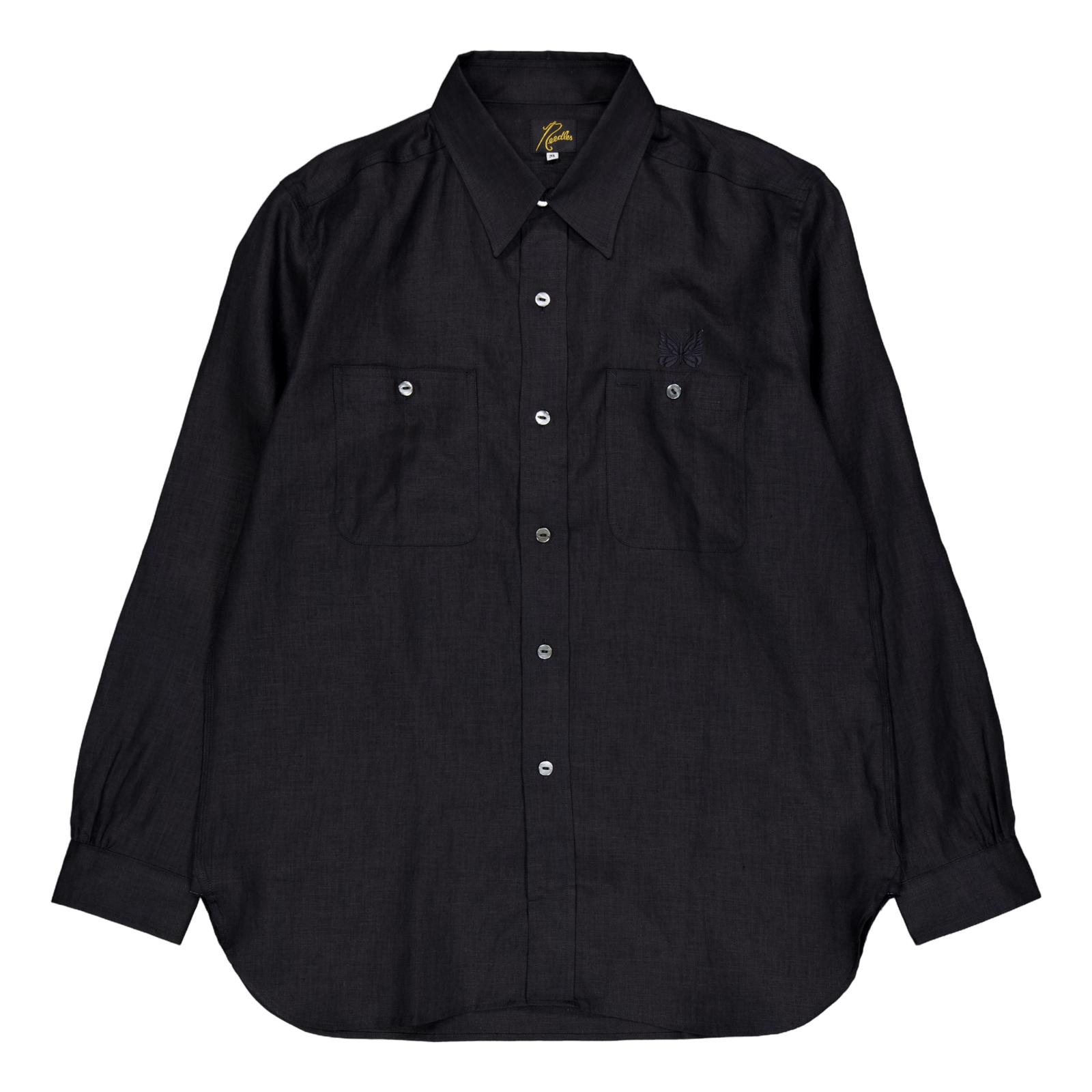 Needles Work Shirt - Linen Can D-black