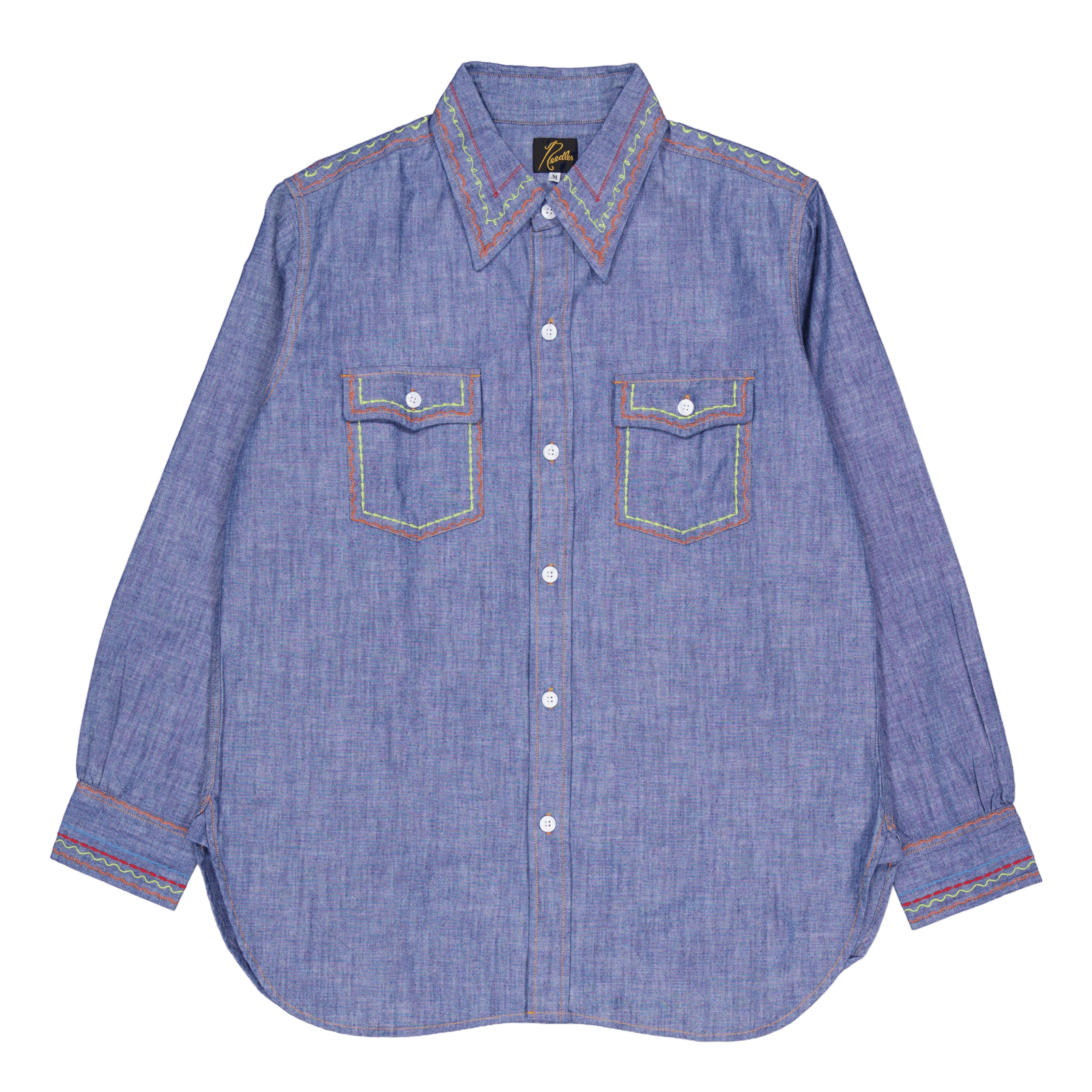 Needles Work Shirt - Cotton Ch Blue