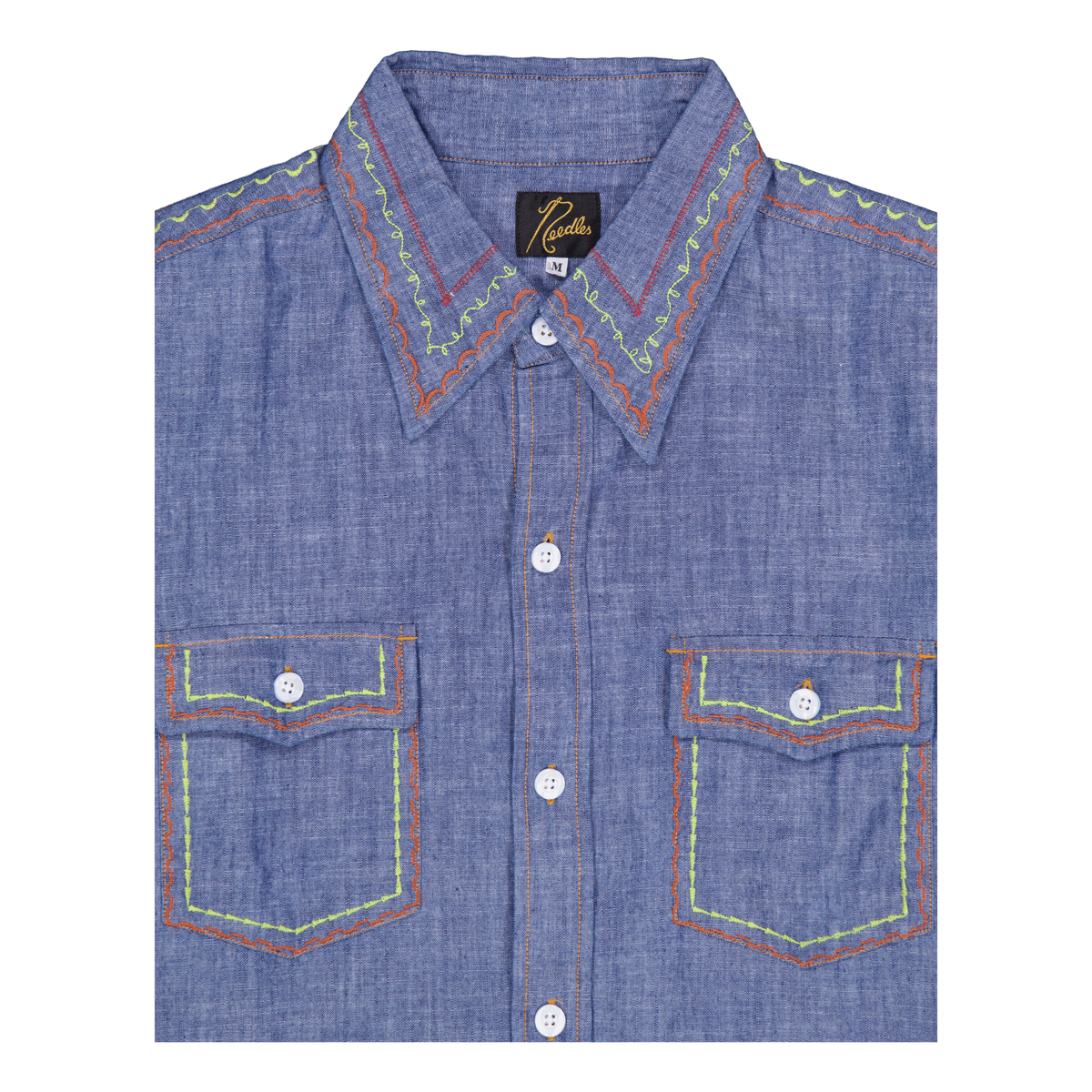 Needles Work Shirt - Cotton Ch Blue