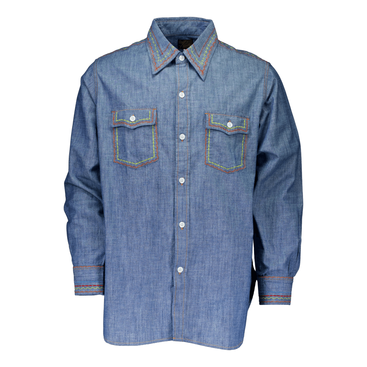 Needles Work Shirt - Cotton Ch Blue