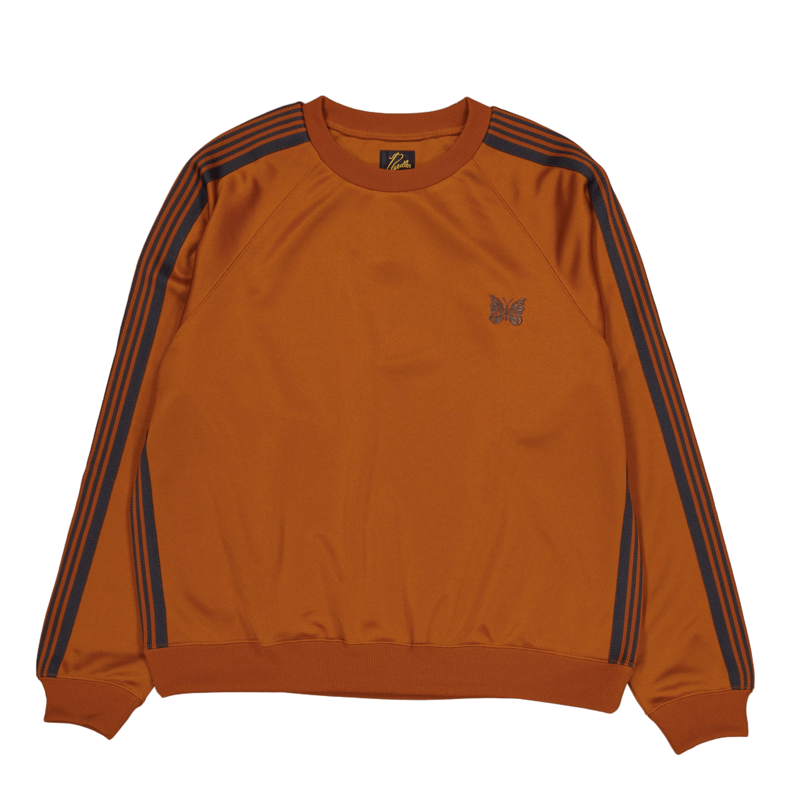 Needles Track Crew Neck Shirt  A-rust