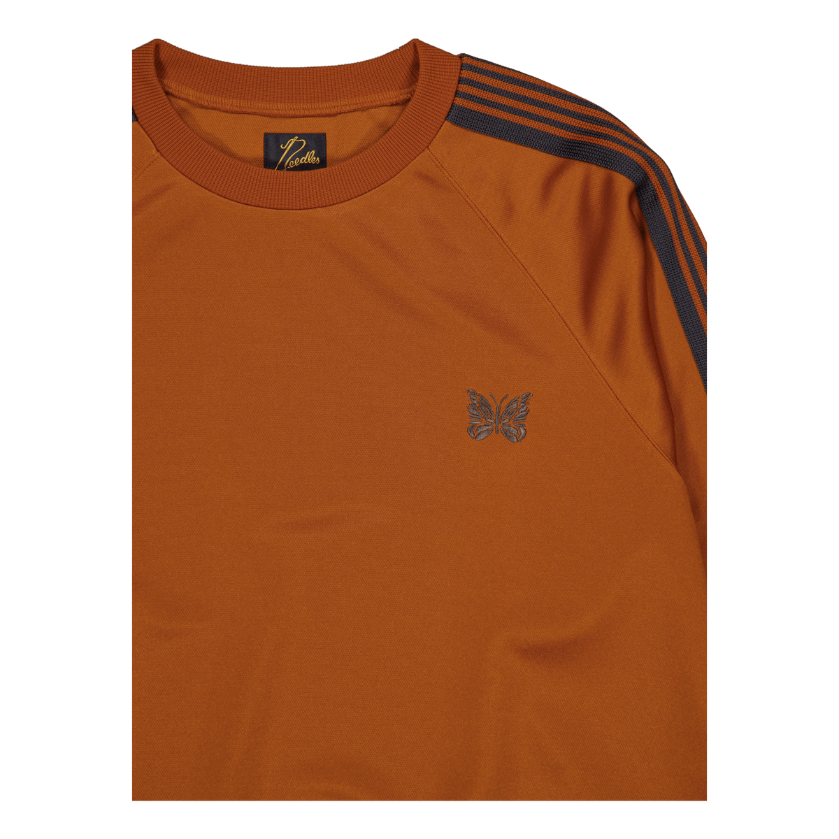 Needles Track Crew Neck Shirt  A-rust