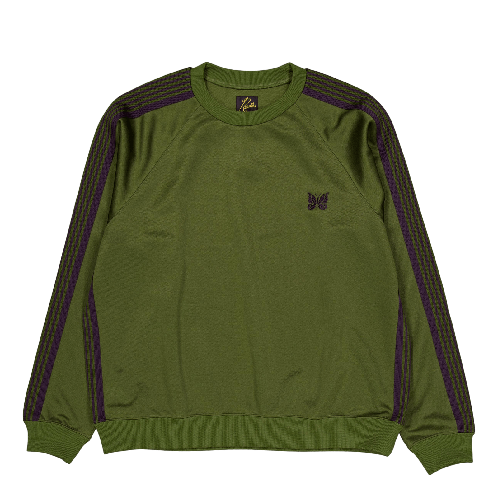 Needles Track Crew Neck Shirt  B-olive