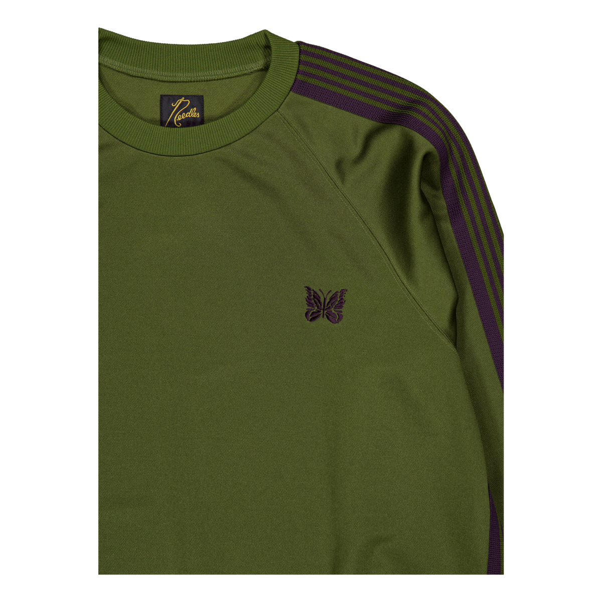 Needles Track Crew Neck Shirt  B-olive