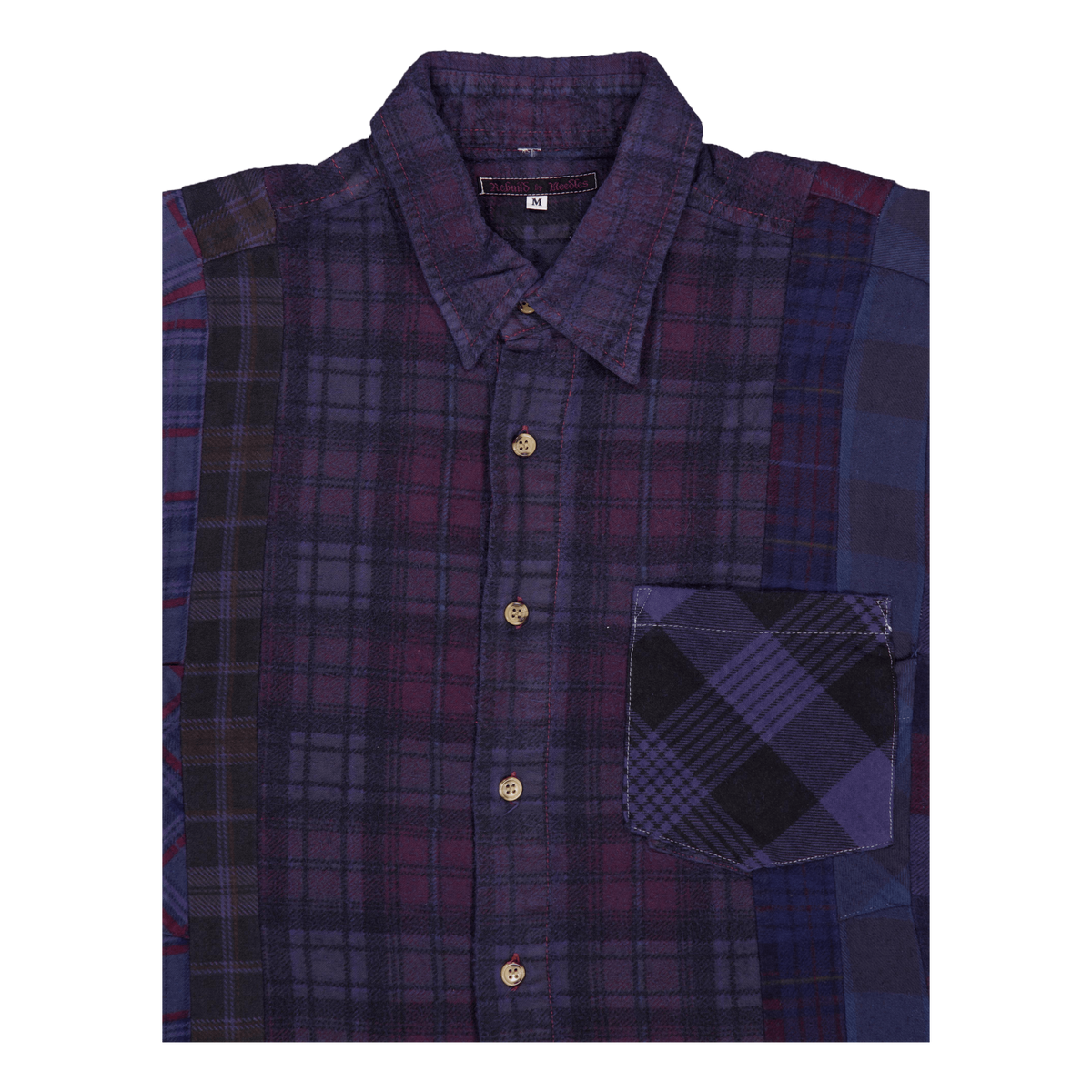 Rebuild By Needles Flannel Shi D-purple