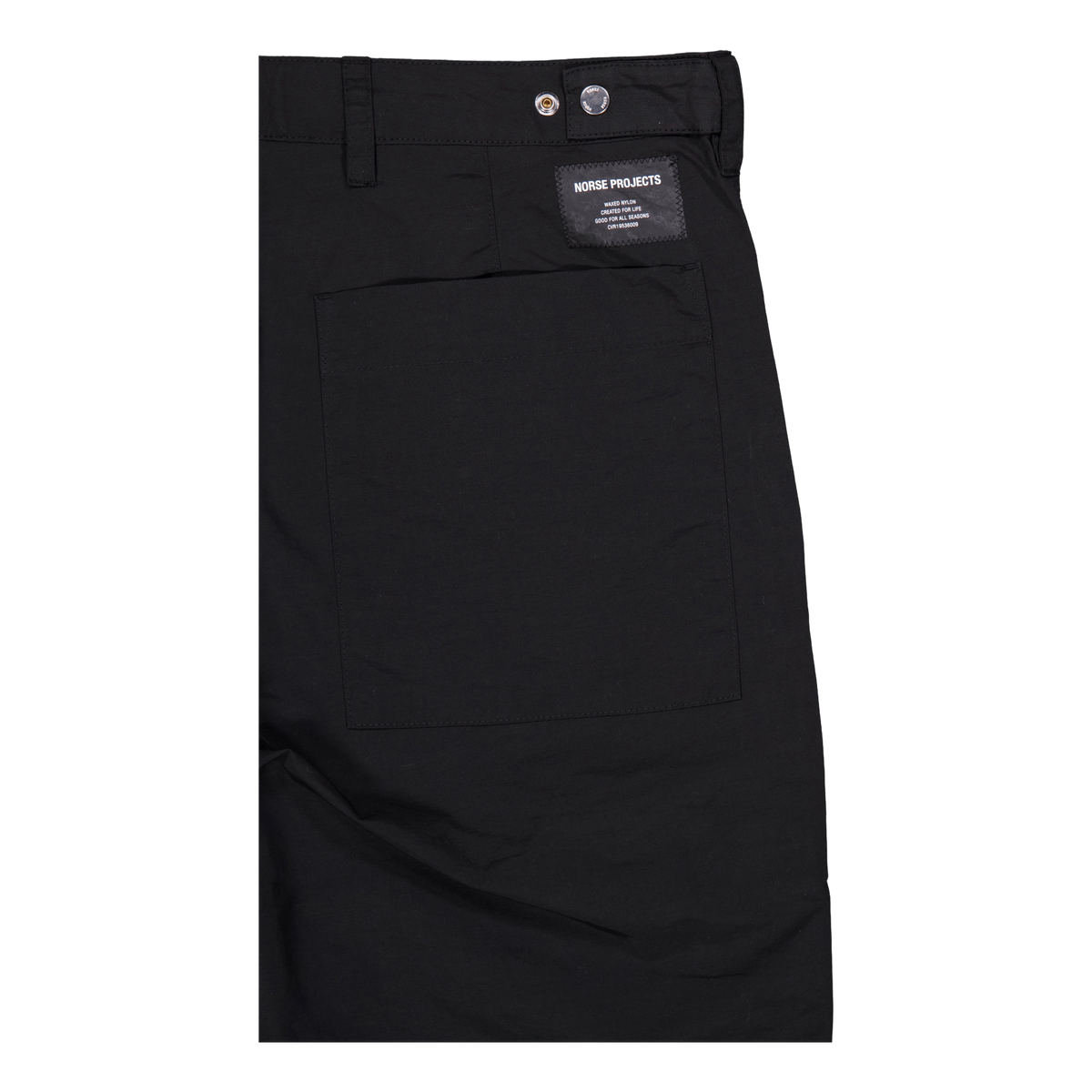 Sigur Relaxed Waxed Nylon Fati Black