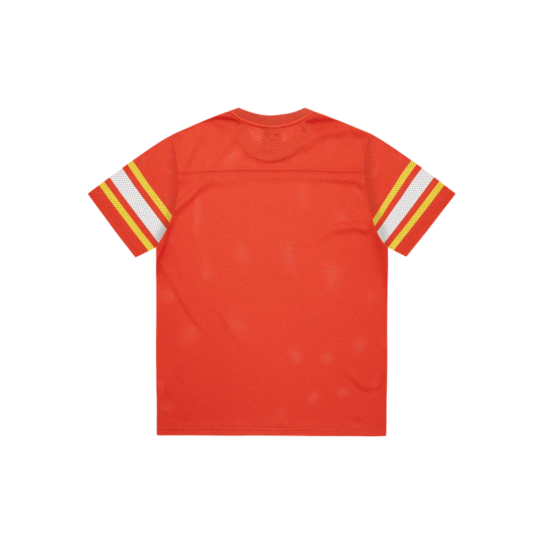 Crest Logo Mesh Football Shirt Orange