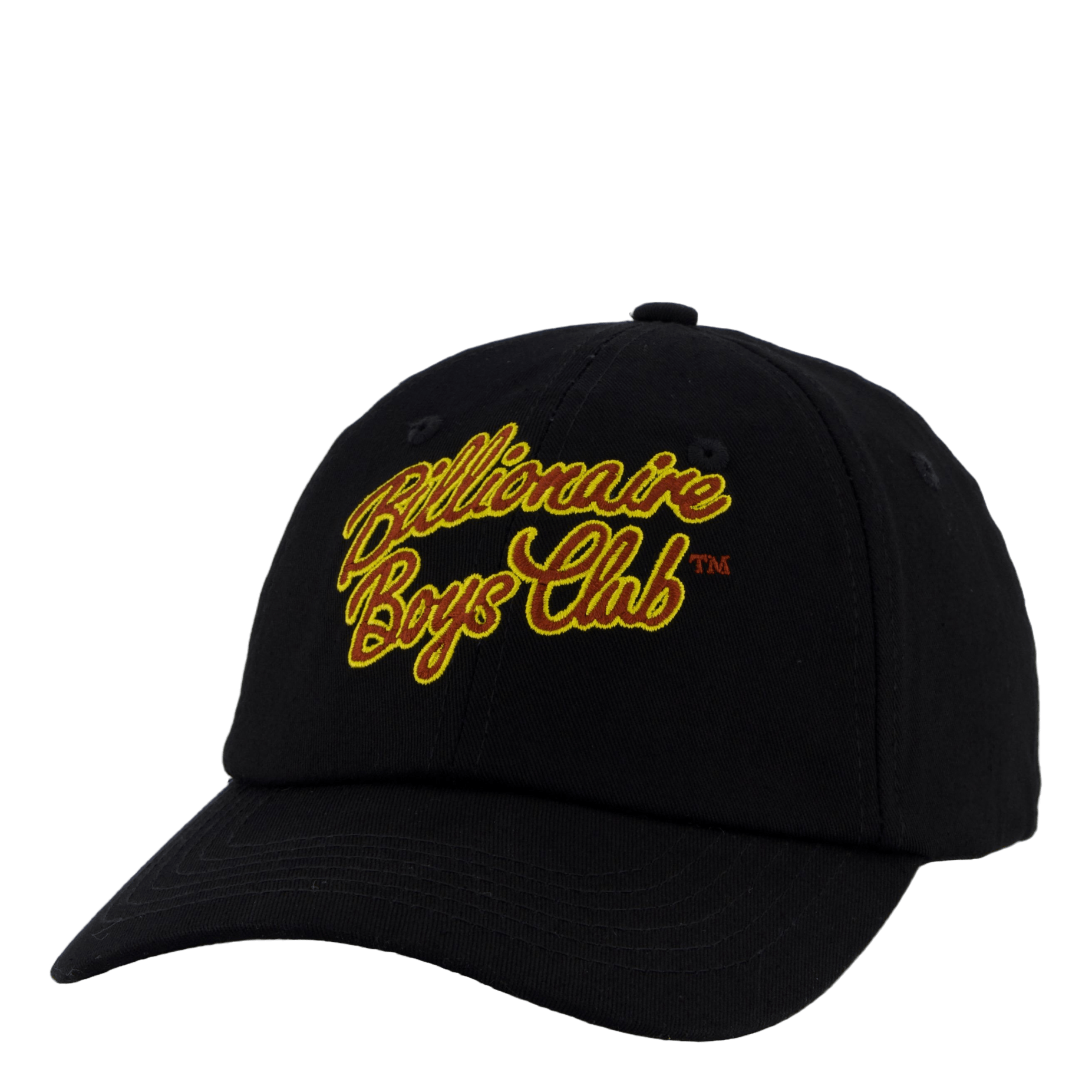 Script Logo Embroidered Cap Black