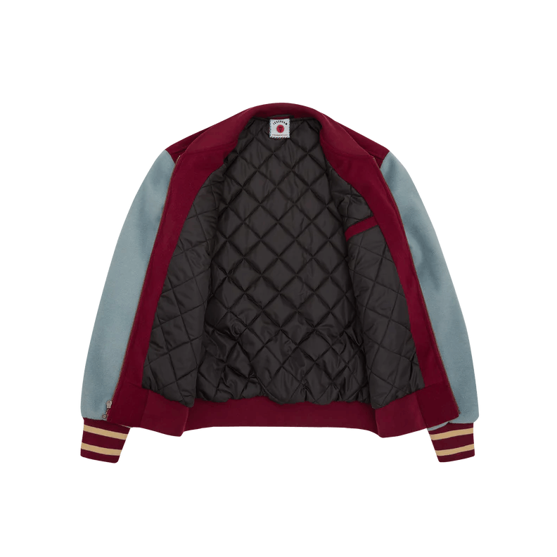 Diner Team Varsity Jacket Burgundy