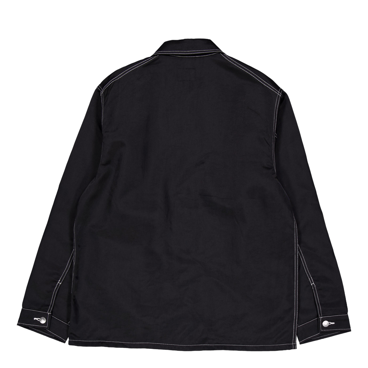 Contrast Nylon Chore Jacket Black