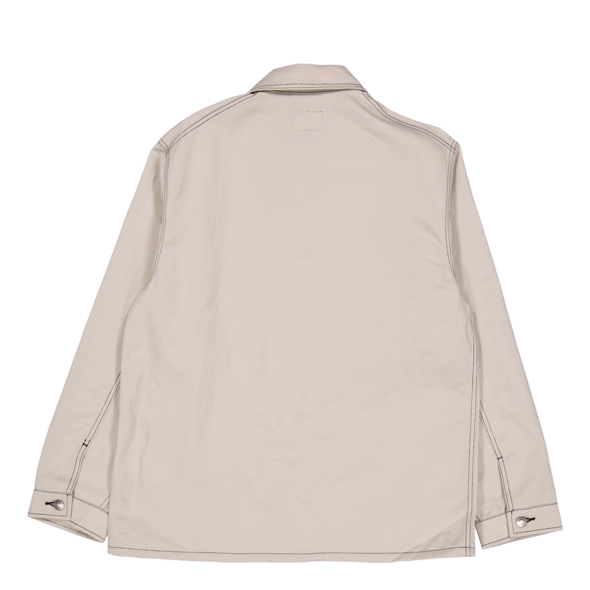 Contrast Nylon Chore Jacket Cream