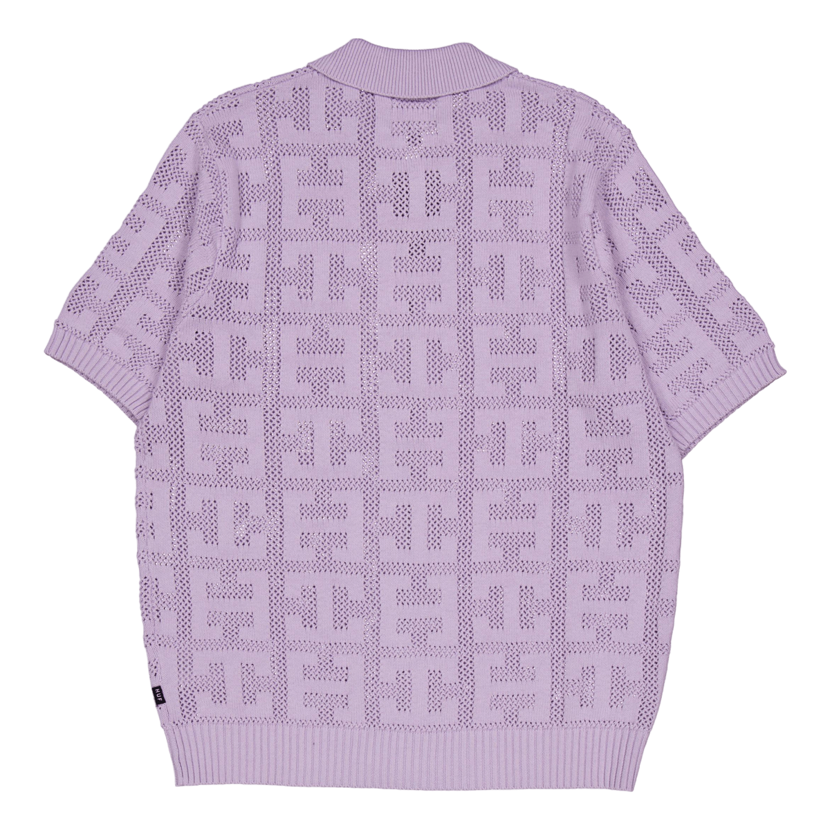 Monogram Jacquard Zip Sweater Lavender