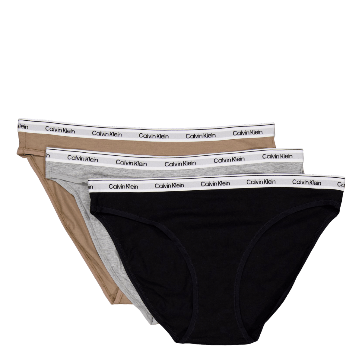 3 Pack Bikini (low-rise) Black/ Grey Heather / Café Fun