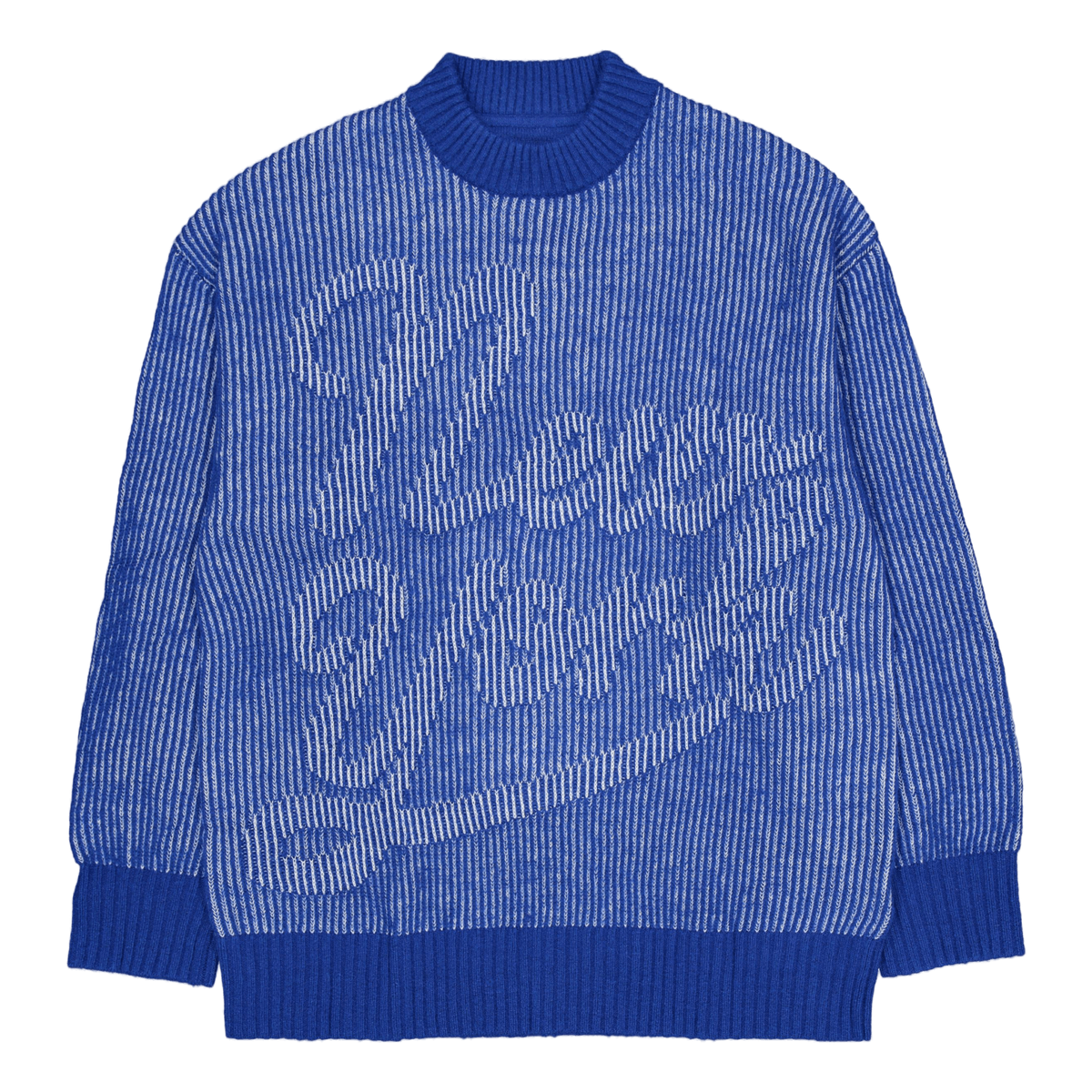 Tjcu Twotone Knitted Crewneck Chase Blue