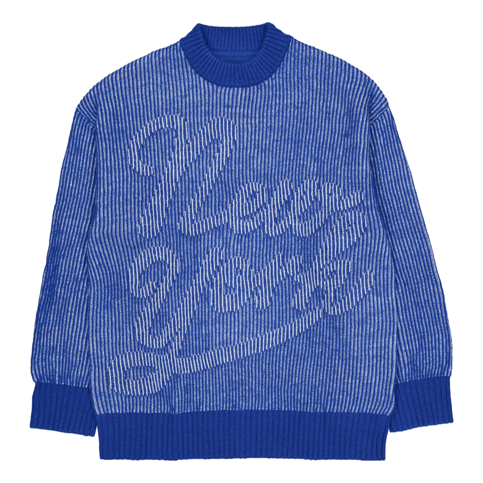 Tjcu Twotone Knitted Crewneck Chase Blue