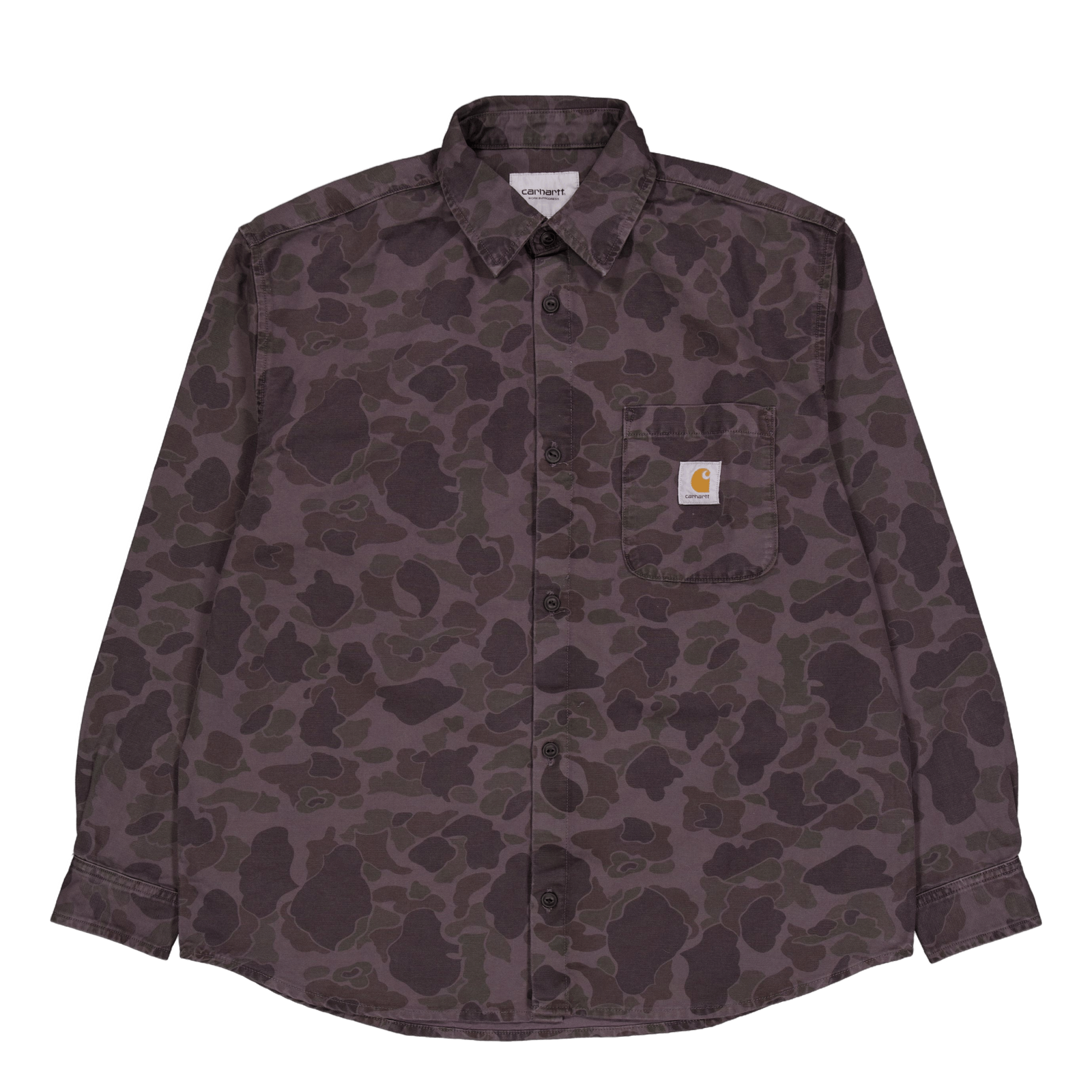 L/s Duck Shirt Camo Duck, Green / Graphite