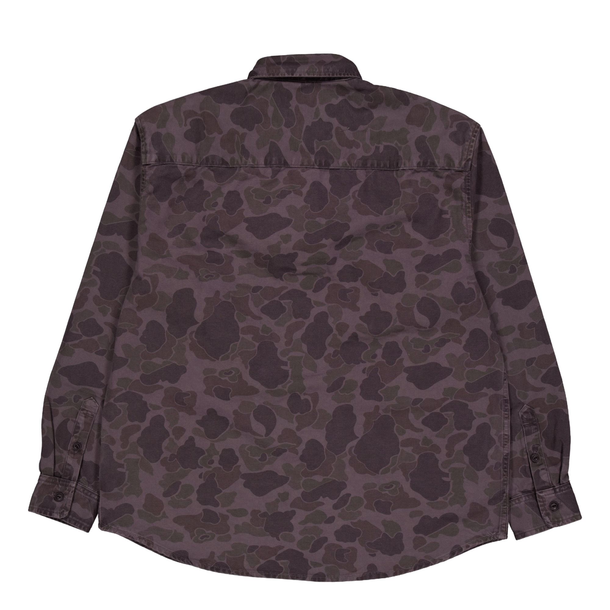 L/s Duck Shirt Camo Duck, Green / Graphite