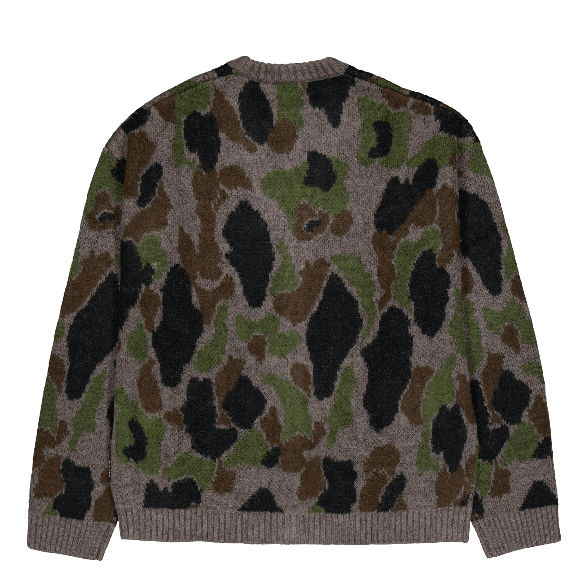 Merton Cardigan Camo Duck Jacquard, Grey