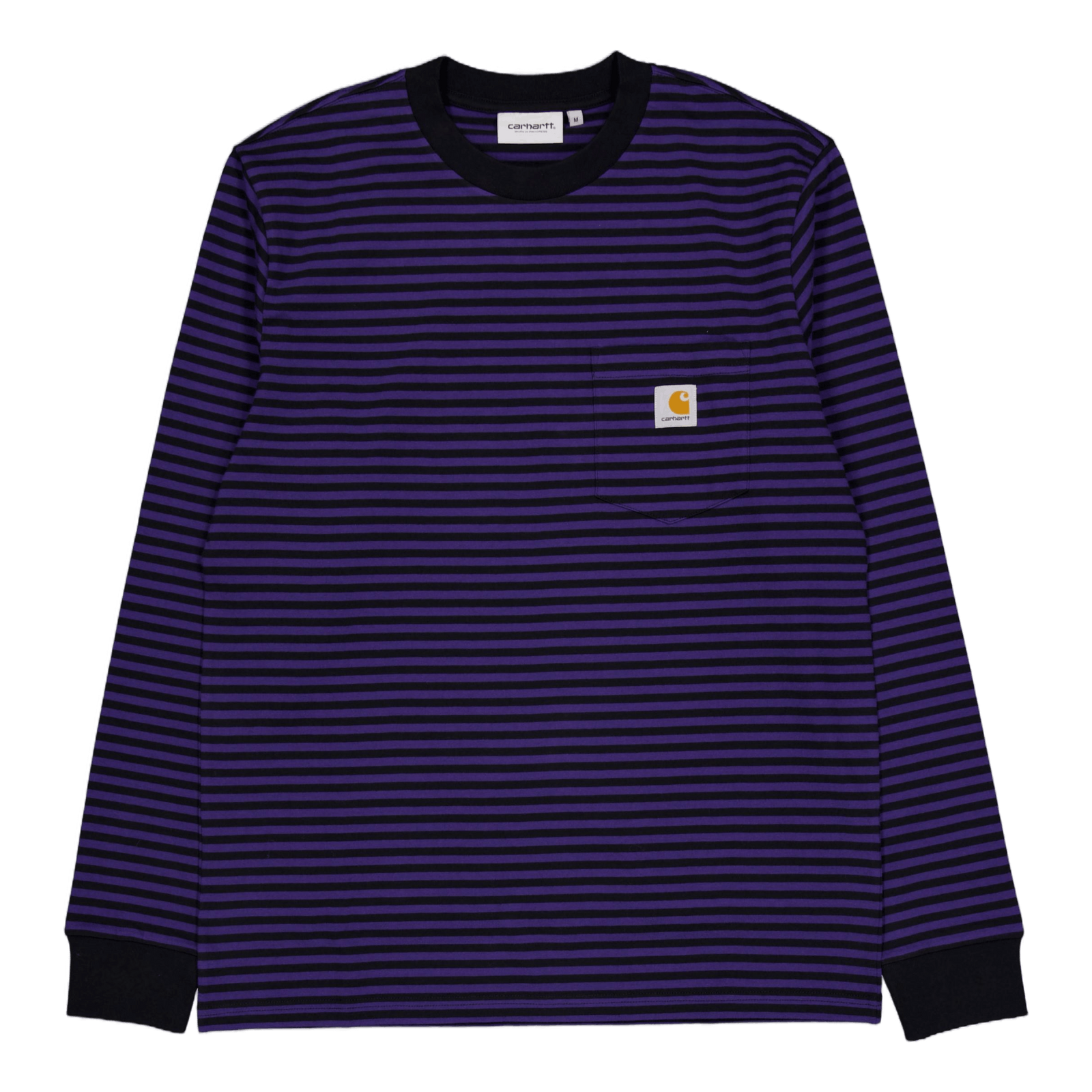 L/s Verner Pocket T-shirt Verner Stripe, Black / Aura